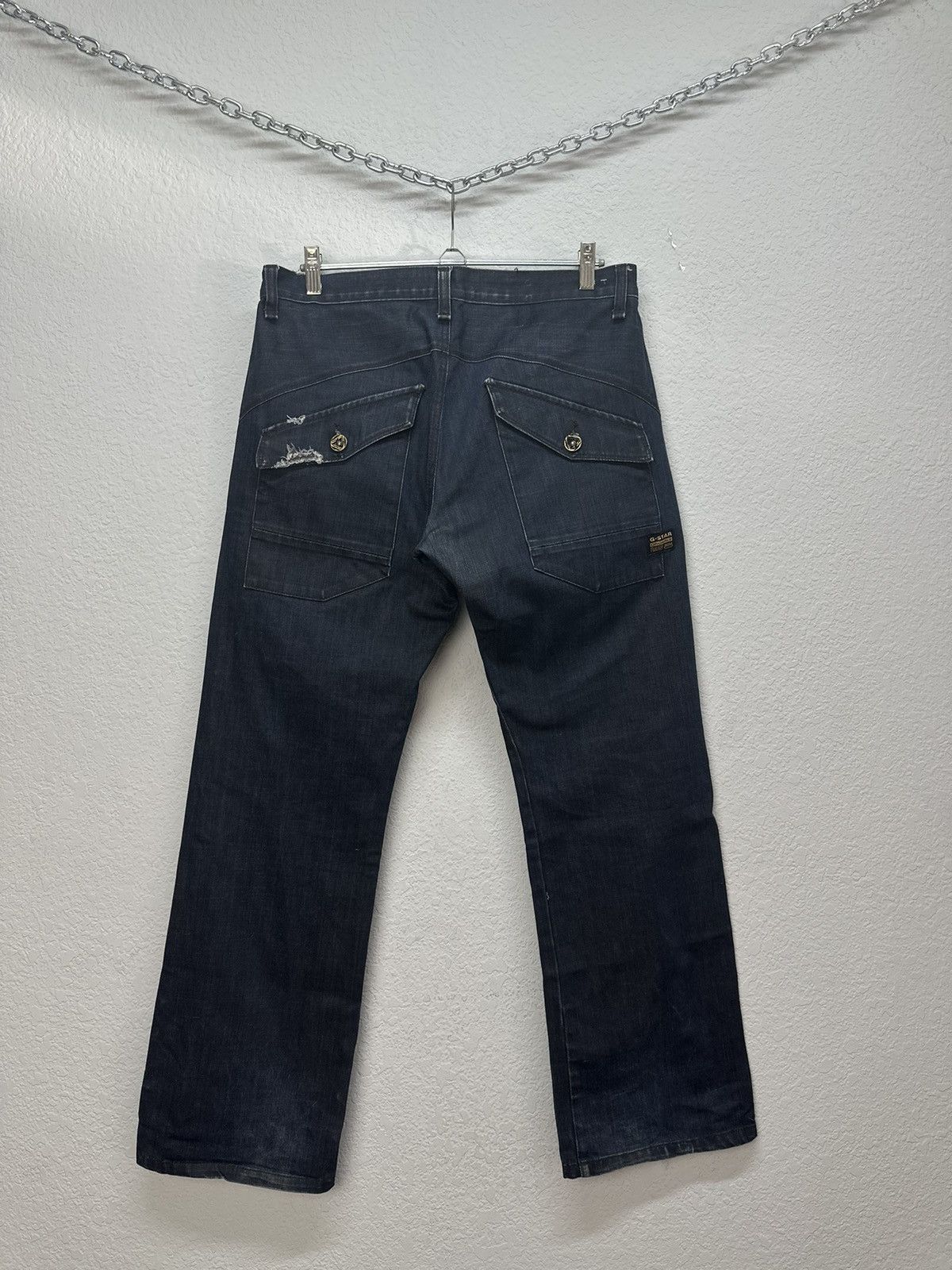 G-Star Vintage cargo denim distressed rare G-star style jeans pants Size US 34 / EU 50 - 13 Thumbnail