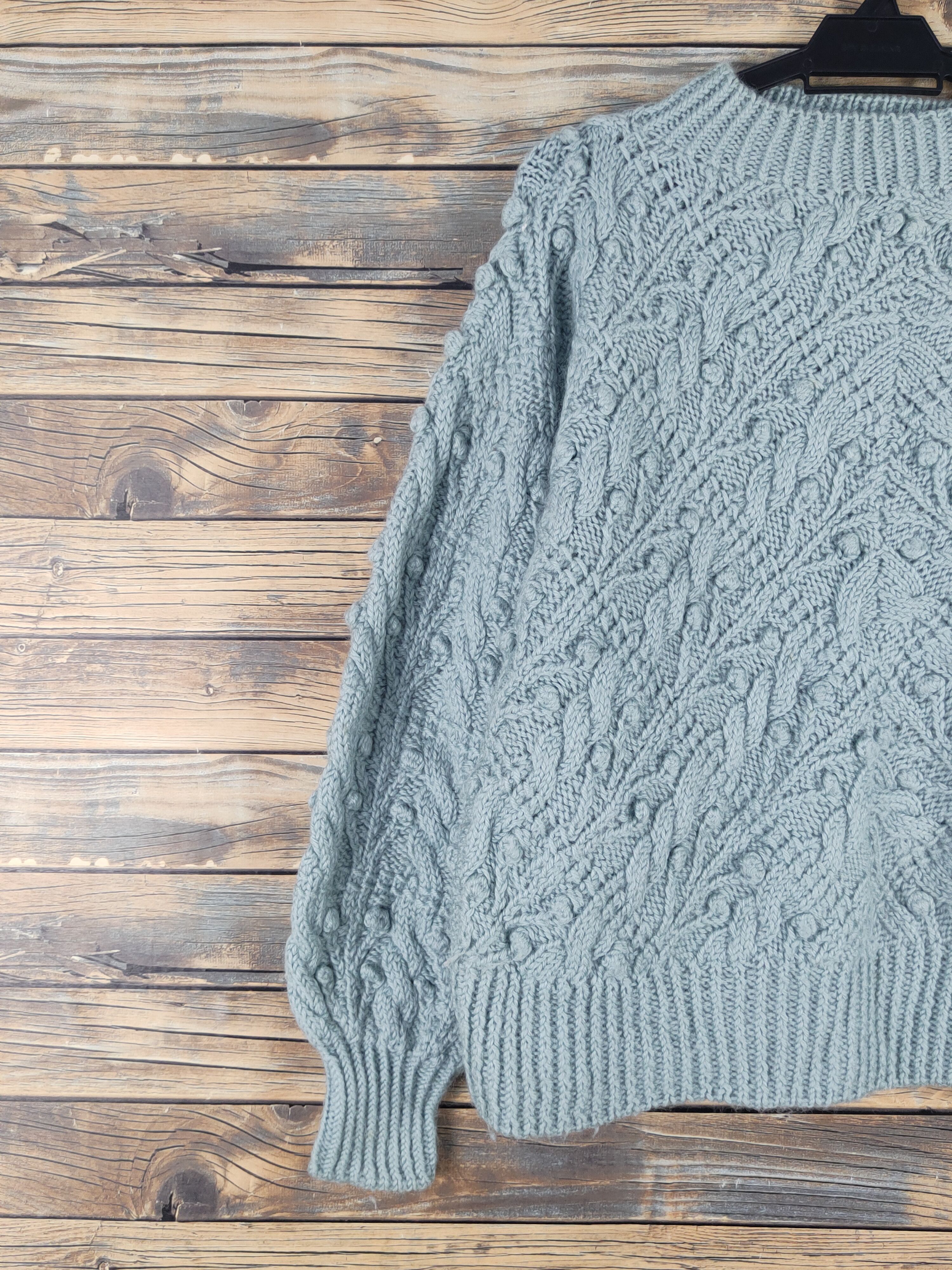 Homespun Knitwear × Japanese Brand × Vintage Japanese Brand Green Knitwear Sweatshirts #W1667 Size M / US 6-8 / IT 42-44 - 8 Thumbnail