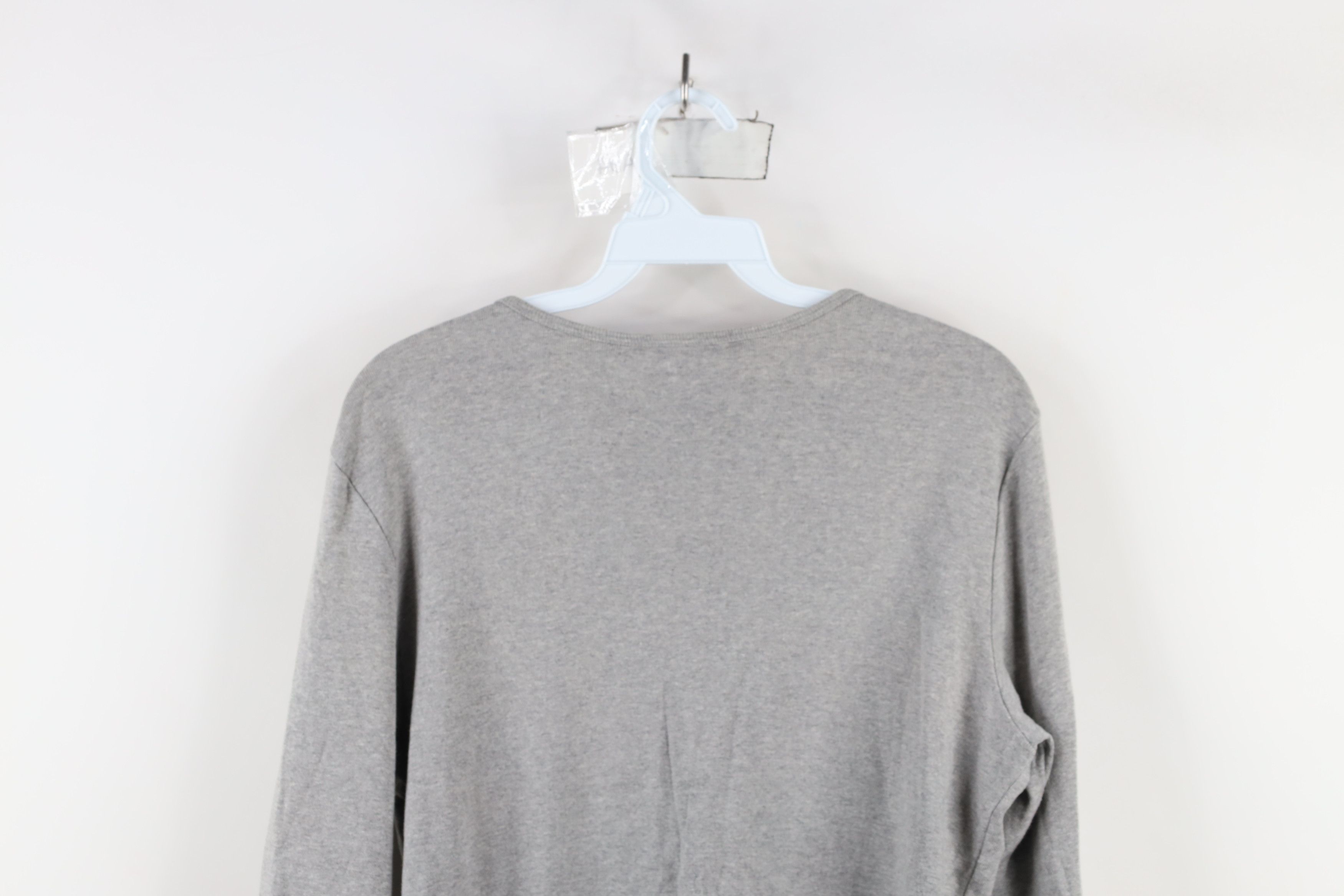 Vintage Vintage 90s Y2K Mudd Babydoll Ribbed Thermal T-Shirt Gray Size L / US 10 / IT 46 - 13 Thumbnail