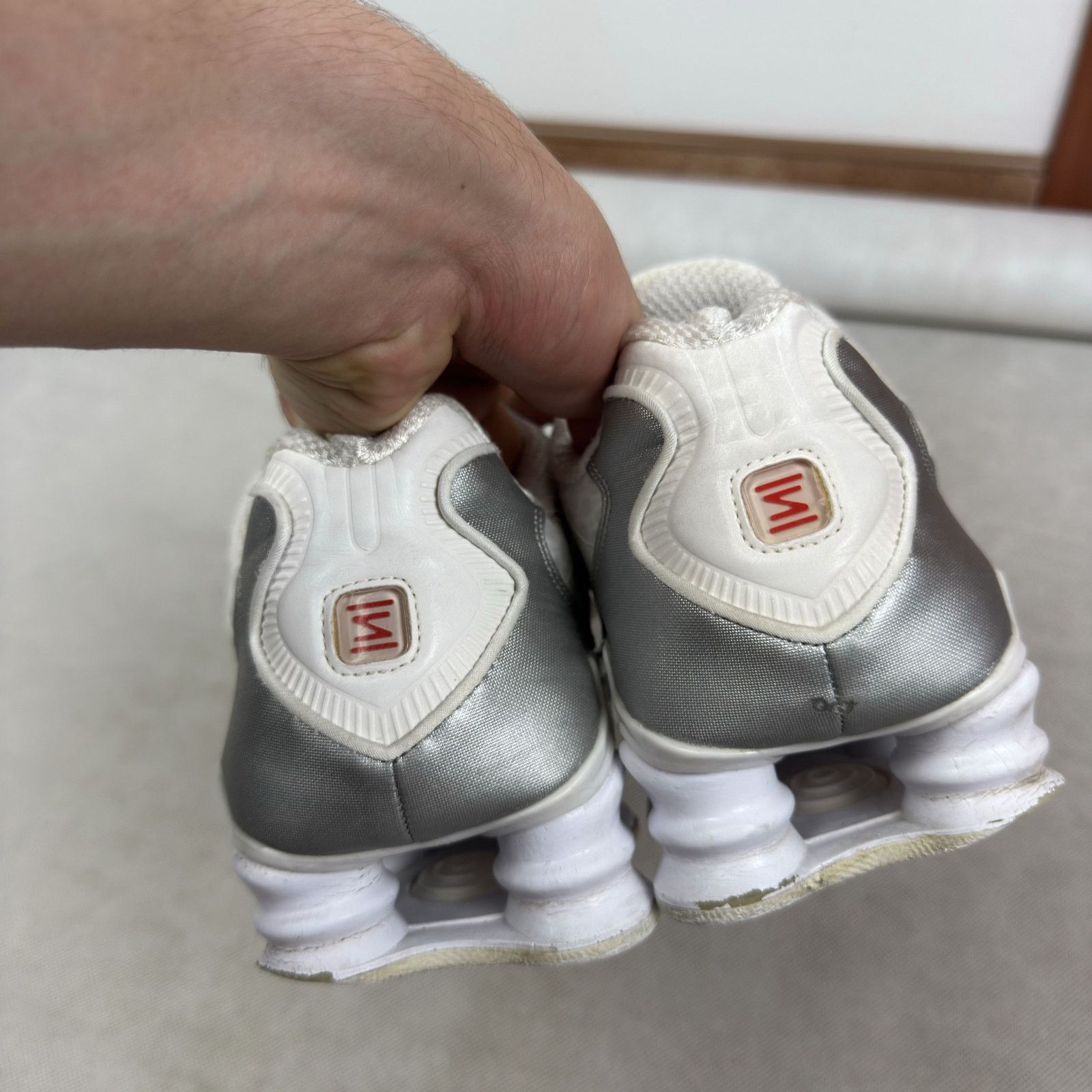 Nike Nike Shox TL AV3595-100 Men's White Swoosh Sneakers Shoes 12 Size US 12 / EU 45 - 11 Thumbnail