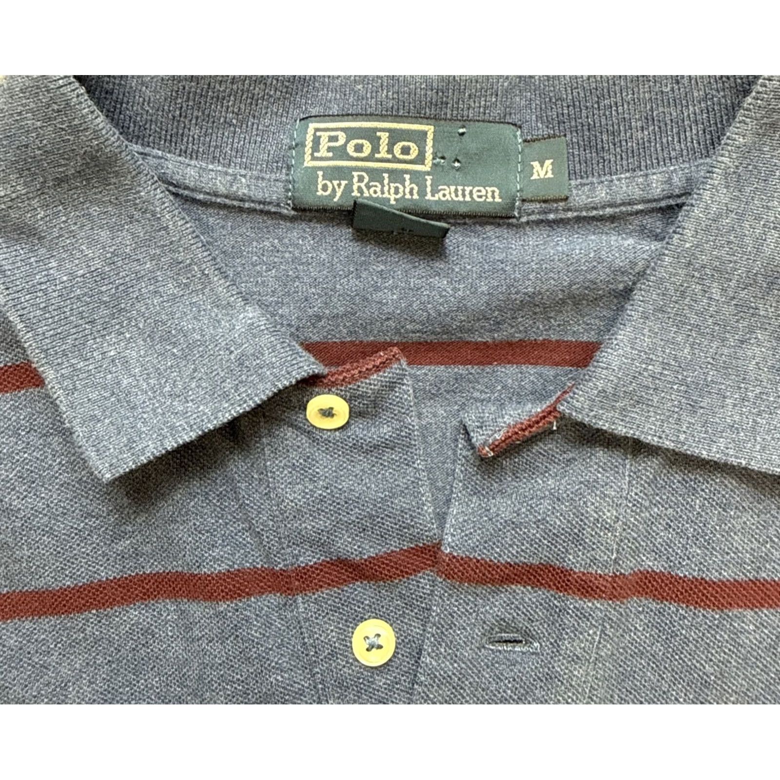 Polo Ralph Lauren Polo Ralph Lauren Polo Shirt Mens M Blue Red Stripes Short Sleeve Size US M / EU 48-50 / 2 - 2 Thumbnail