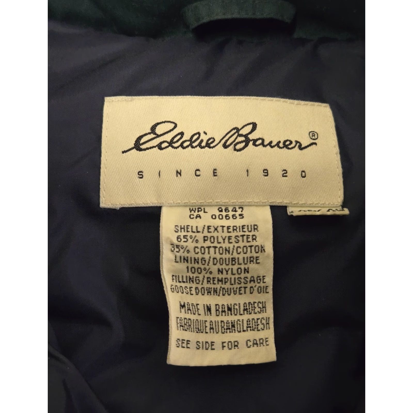 Eddie Bauer VINTAGE Eddie Bauer Vest Mens XL Green Goose Down Puffer Quilted Outdoor Winter Warm Size US XL / EU 56 / 4 - 4 Thumbnail