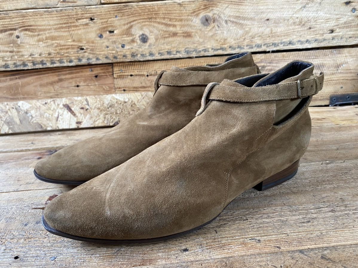 Saint Laurent Paris Saint Laurent jodphur brown suede leather boots sz 42.5 Size US 9.5 / EU 42-43 - 4 Thumbnail