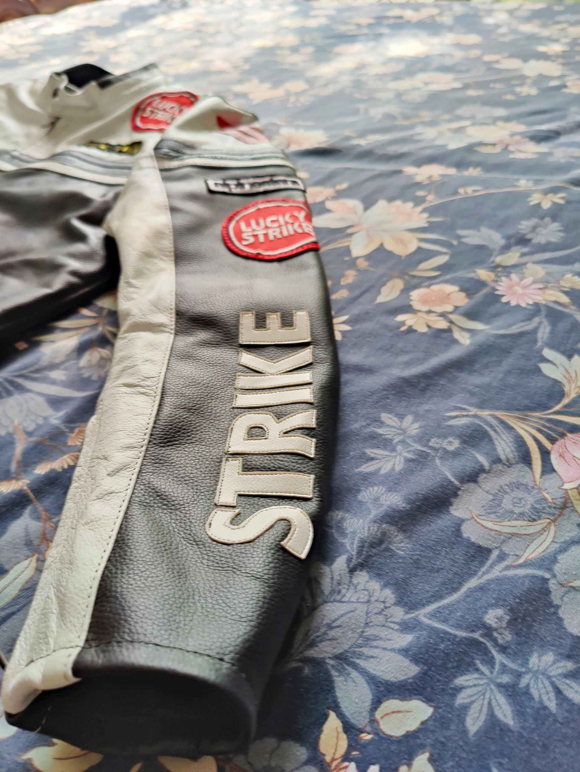 Vintage 🔥 LUCKY STRIKE 🔥 RARE VINTAGE 90s LEATHER JACKET OUTERWEAR Size US M / EU 48-50 / 2 - 5 Thumbnail