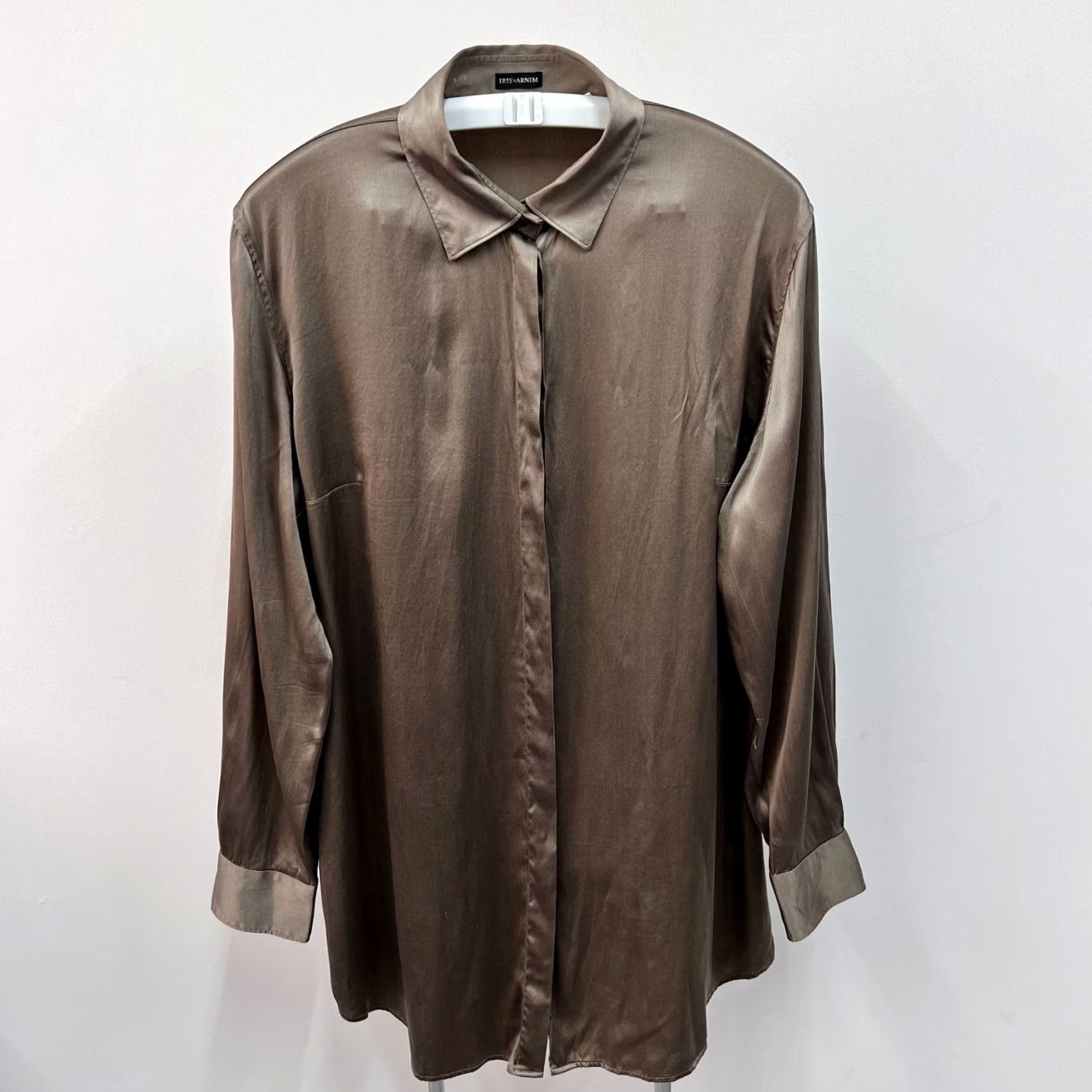 Vintage Iris Von Arnim Silk Blouse Shirt Long Sleeve Size 42 Regular Women L Silk Blouse Shirt Long Sleeve 42 L Size M / US 6-8 / IT 42-44 - 2 Thumbnail
