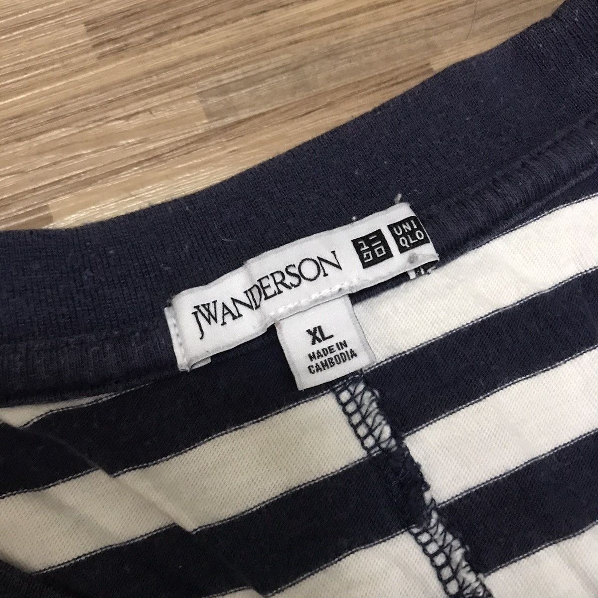 JW Anderson × Uniqlo UNIQLO X J.W.ANDERSON STRIPED FABRIC POCKET STYLE RARE TEE Size US XL / EU 56 / 4 - 5 Thumbnail