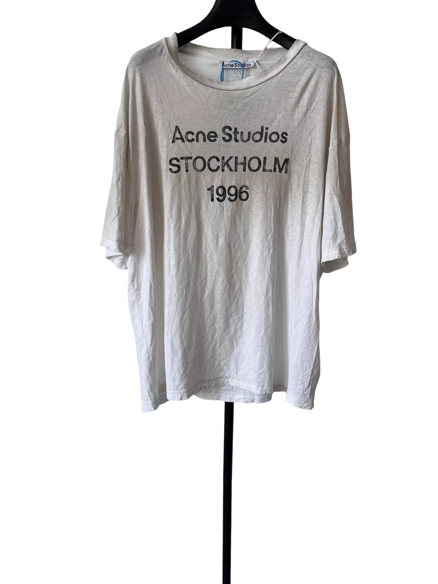 Acne Studios Acne Studios 1996 Stockholm Logo T-Shirt L Size US L / EU 52-54 / 3 - 1 Thumbnail