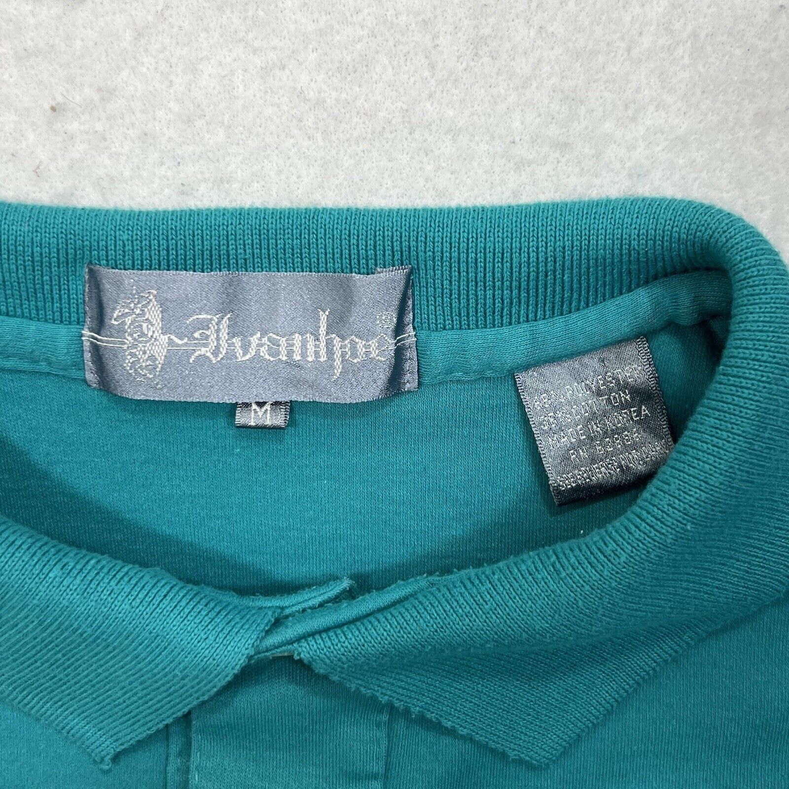 Other Ivanhoe Medium Teal Blue Polo Shirt Embroidered Logo Size US M / EU 48-50 / 2 - 3 Thumbnail