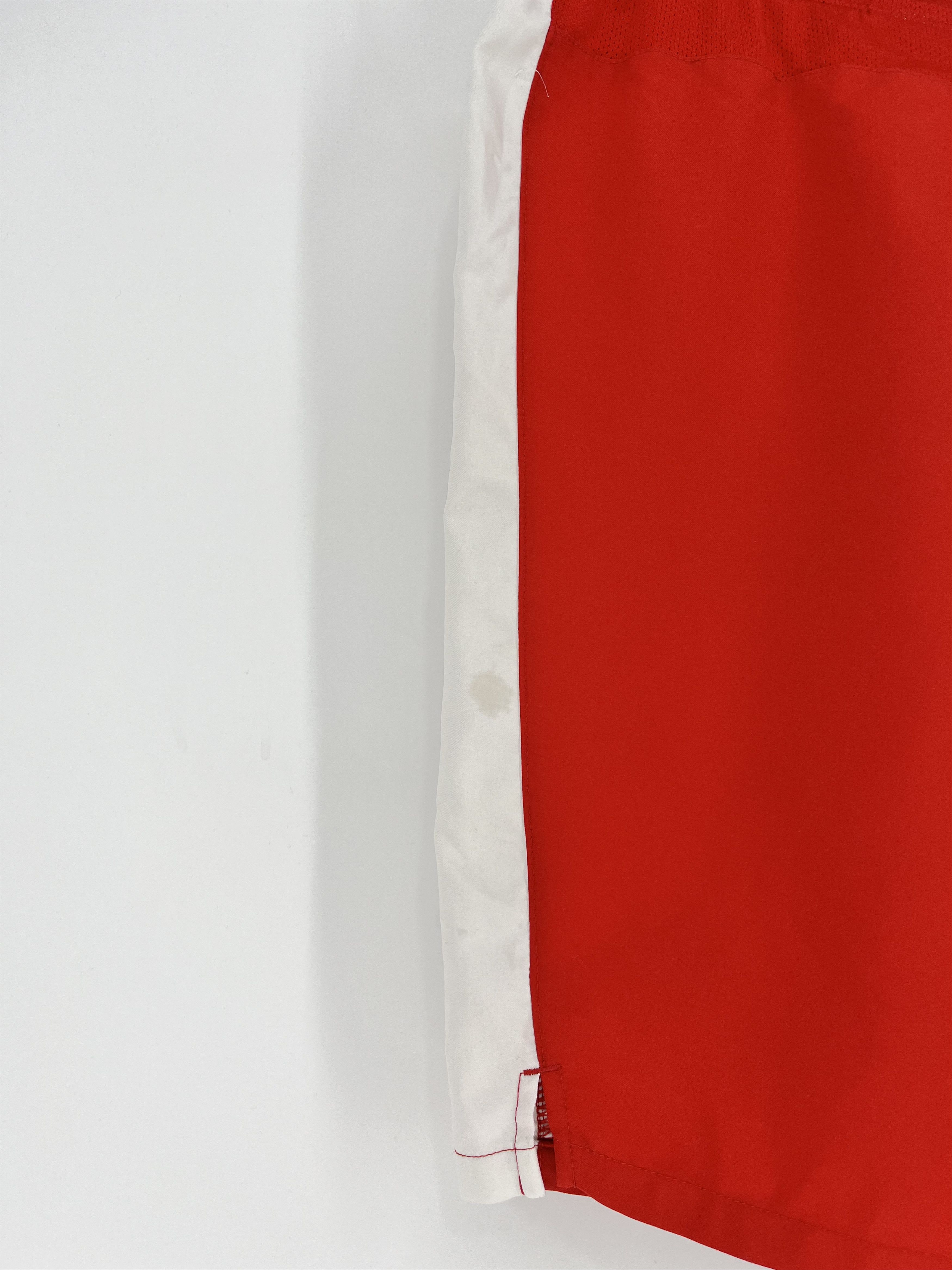 Nike 90s Vintage Nike Red Nylon Mini Swoosh Shorts Travis Sty Size US 32 / EU 48 - 9 Thumbnail