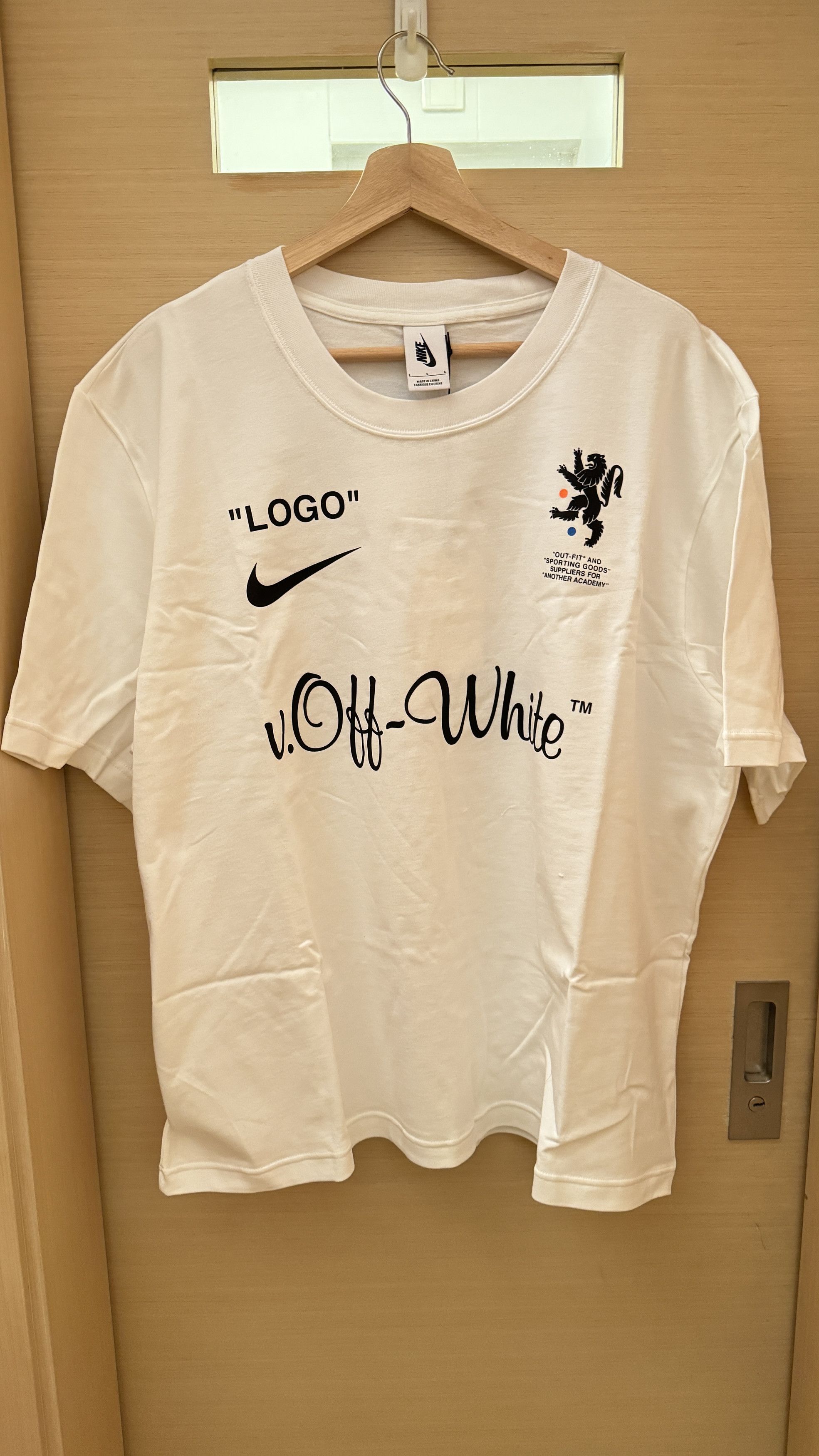 image of Ds Nike X Off-White Mercurial Nrg White Tee, Men's (Size Large)