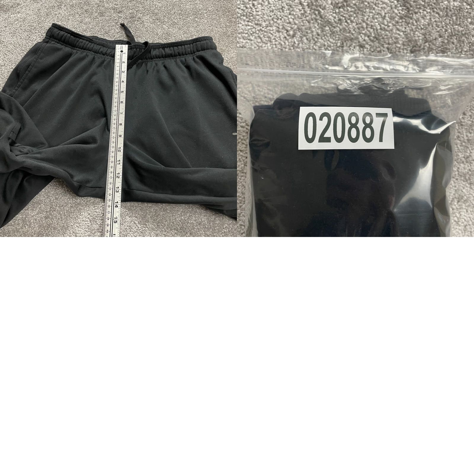 Vintage BCG Sweatpants Mens XL Black Elastic Waist Knit 100% Polyester Regular Inseam 29in Straight Leg Activewear Casual Elastic Waist Size US 36 / EU 52 - 9 Thumbnail