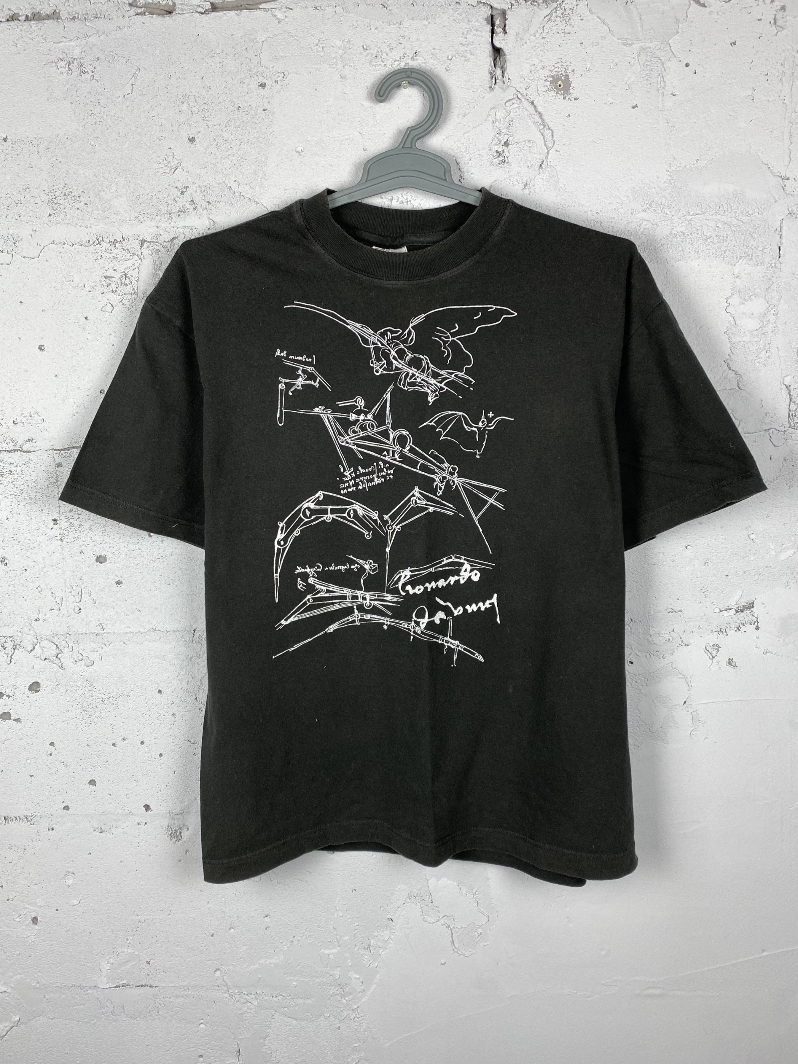 Vintage Vintage Leonardo Da Vinci Vitruvian Man T-Shirt Size US L / EU 52-54 / 3 - 1 Thumbnail