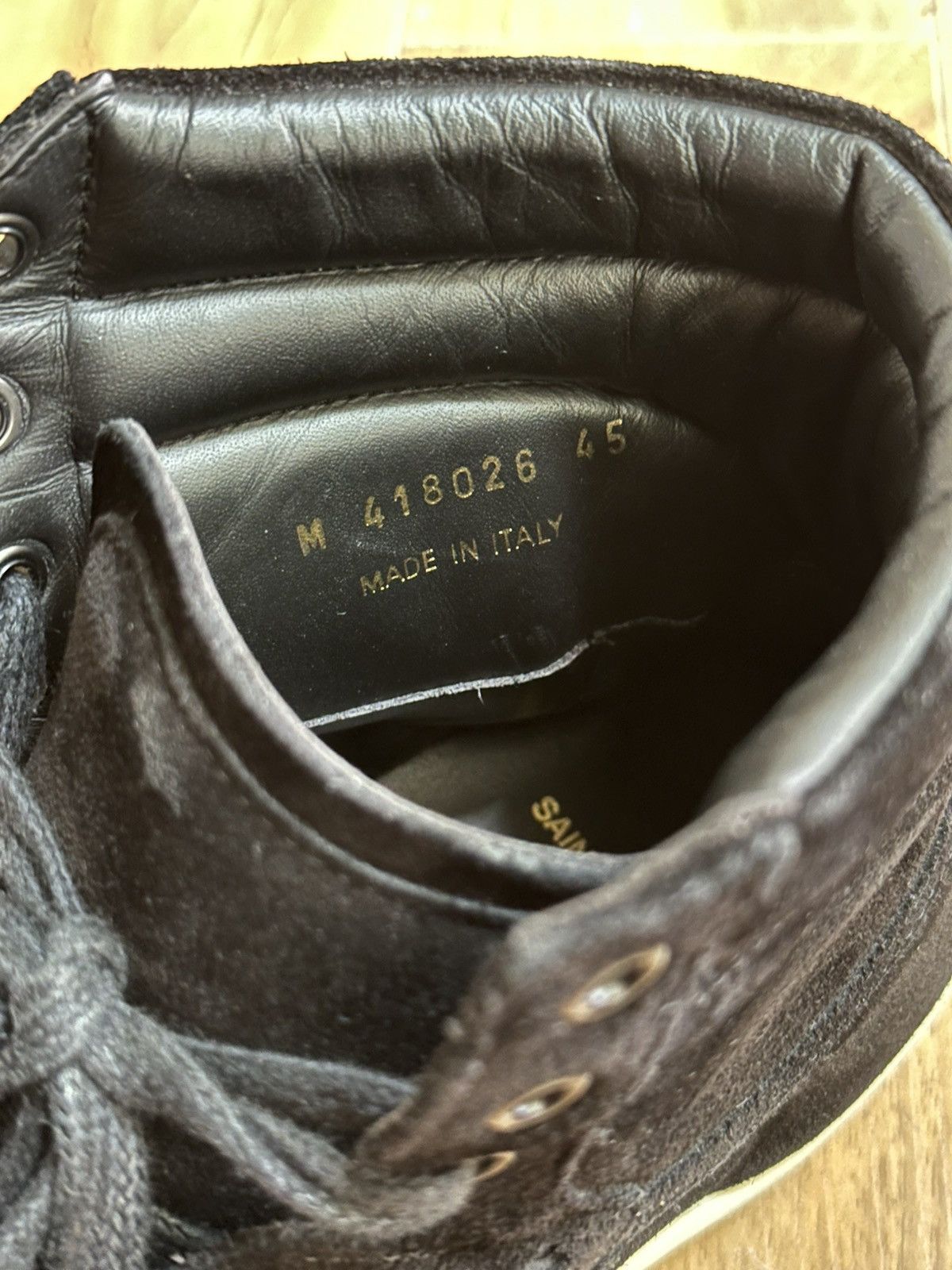 Saint Laurent Paris Saint Laurent Court Classic SL/10H - Black Suede Size US 12 / EU 45 - 6 Thumbnail
