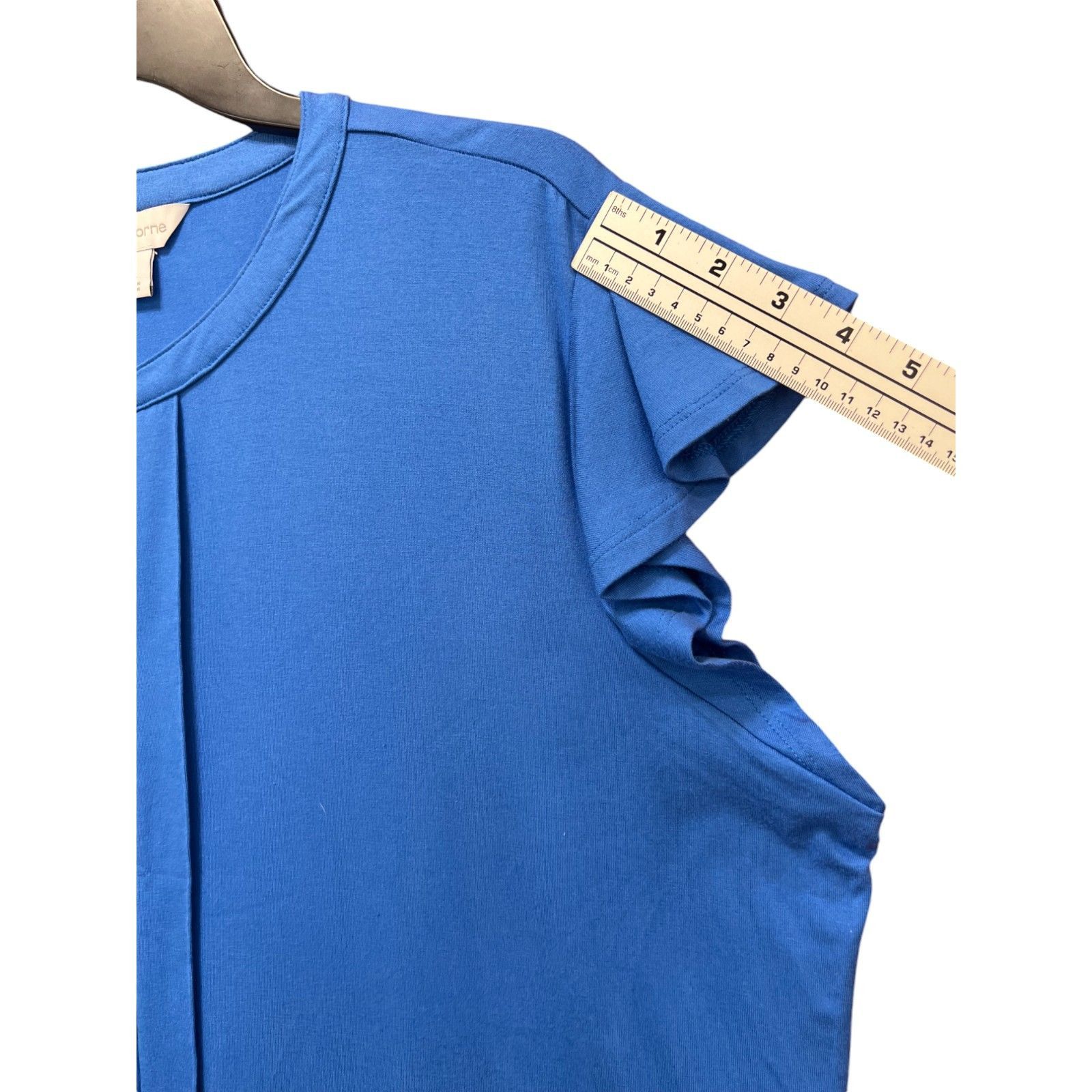 Other Liz Claiborne - Women's Keyhole Neck Short Sleeve Blouse - B Size XXL / US 16-18 / IT 52-54 - 9 Thumbnail