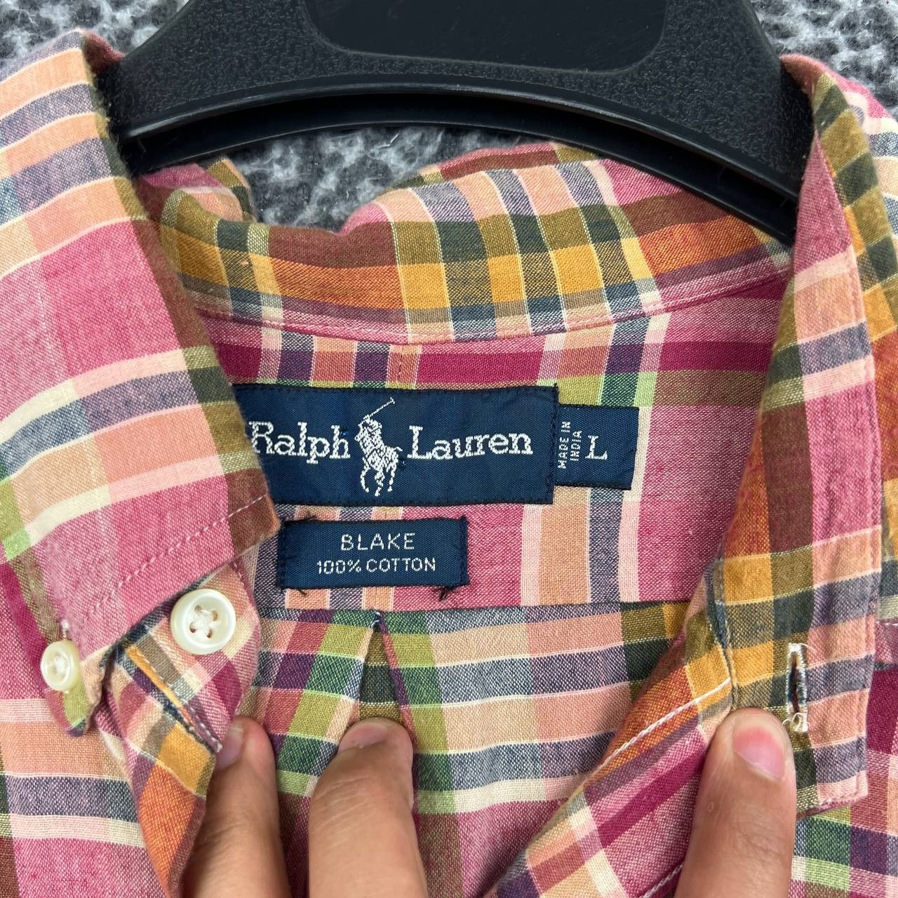 Ralph Lauren Vintage Ralph Lauren Blake Button Down L Plaid ShortSleeve Size US L / EU 52-54 / 3 - 2 Thumbnail