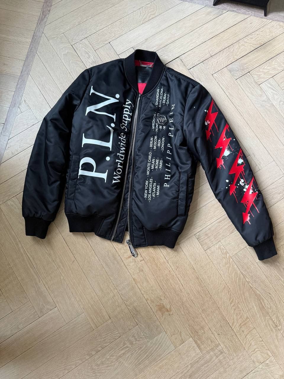 Philipp Plein Black Philipp Plein bomber jacket Size US XL / EU 56 / 4 - 1 Thumbnail