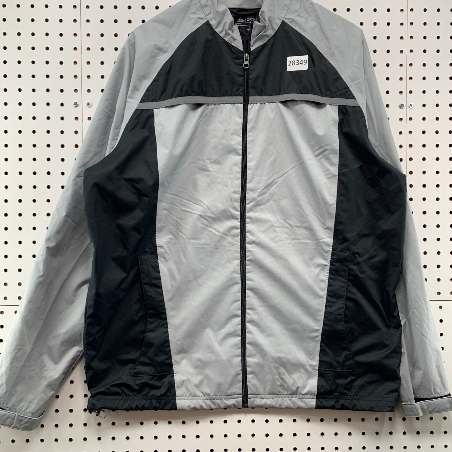 Adidas Adidas Golf Windbreaker Jacket Gray Black Clima Proof Mens L Vented 25x29 Jacket Size US L / EU 52-54 / 3 - 7 Thumbnail
