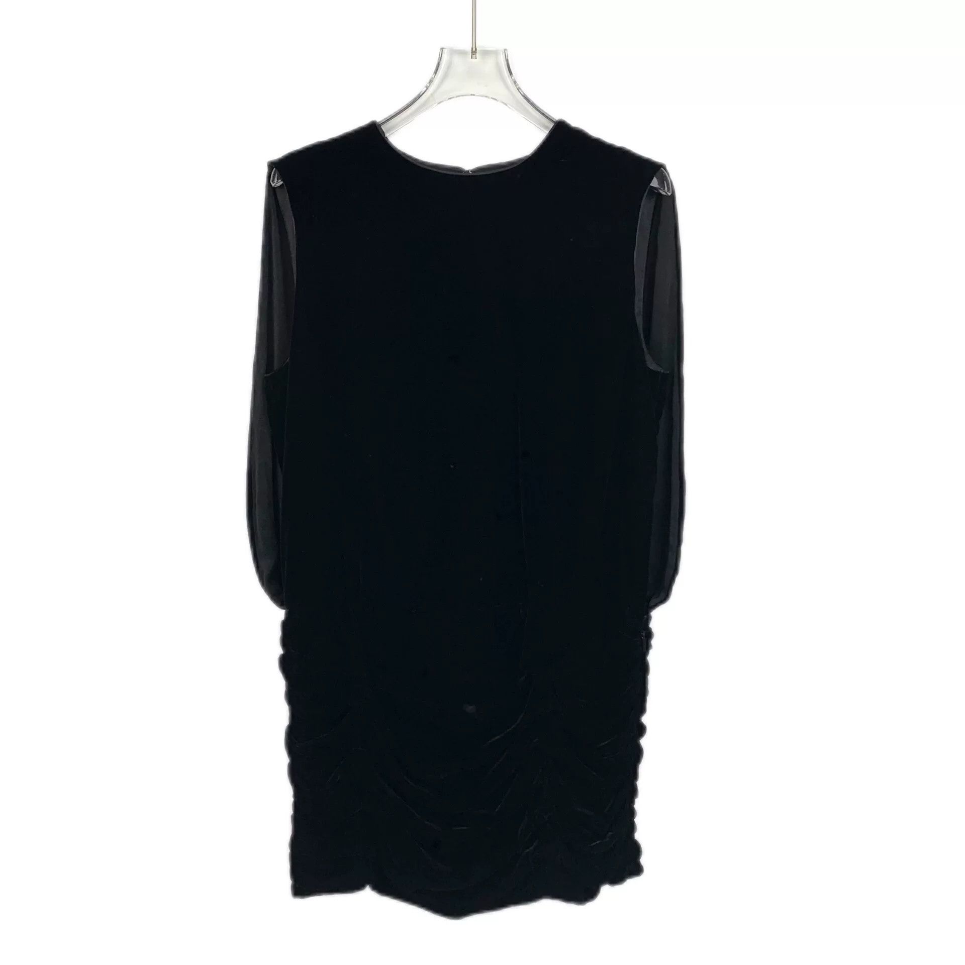 Saint Laurent Paris Saint Laurent Black Velvet Dress Size S / US 4 / IT 40 - 1 Thumbnail