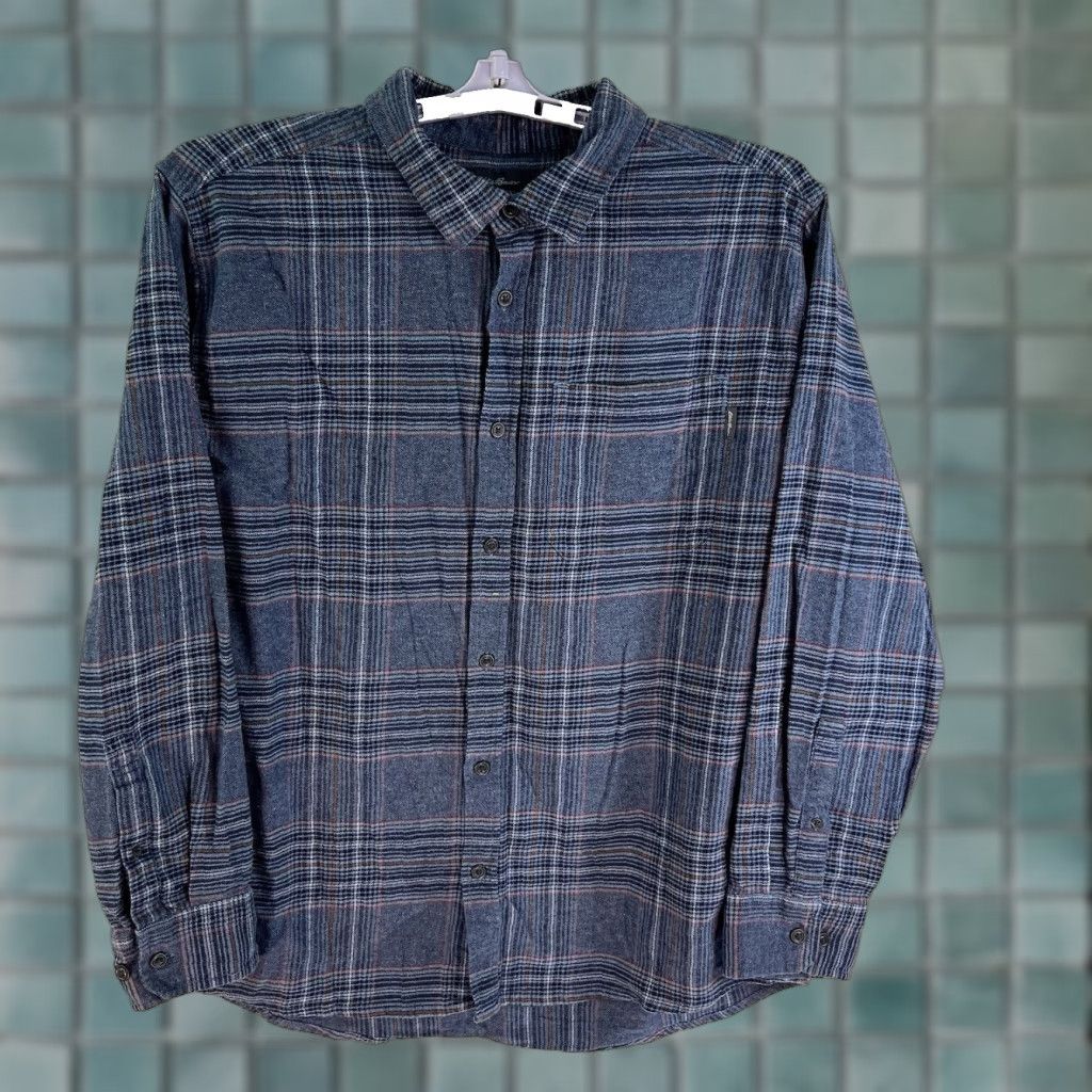 Eddie Bauer Eddie Bauer Plaid Flannel Button-Up Shirt Mens 2XL Blue Size US XXL / EU 58 / 5 - 1 Thumbnail