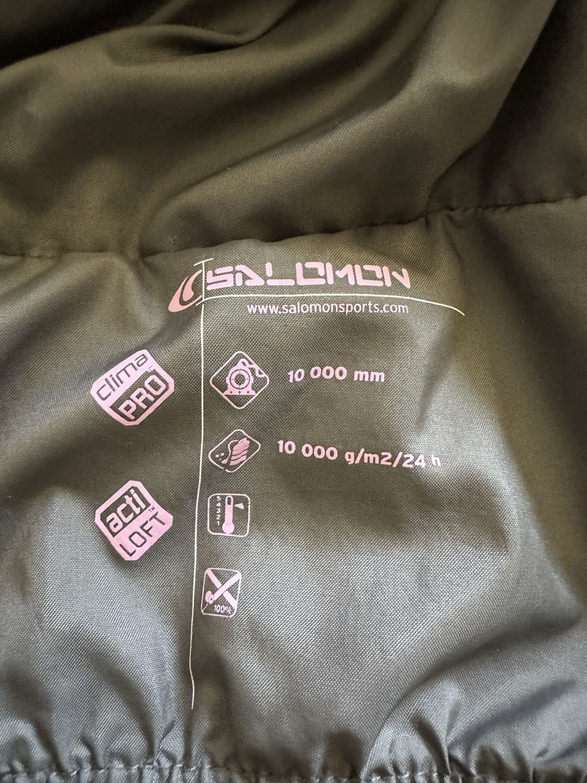Salomon Vintage Salomon Clima Pro Ski Jacket Gorpcore Waterproof Size XL / US 12-14 / IT 48-50 - 8 Thumbnail