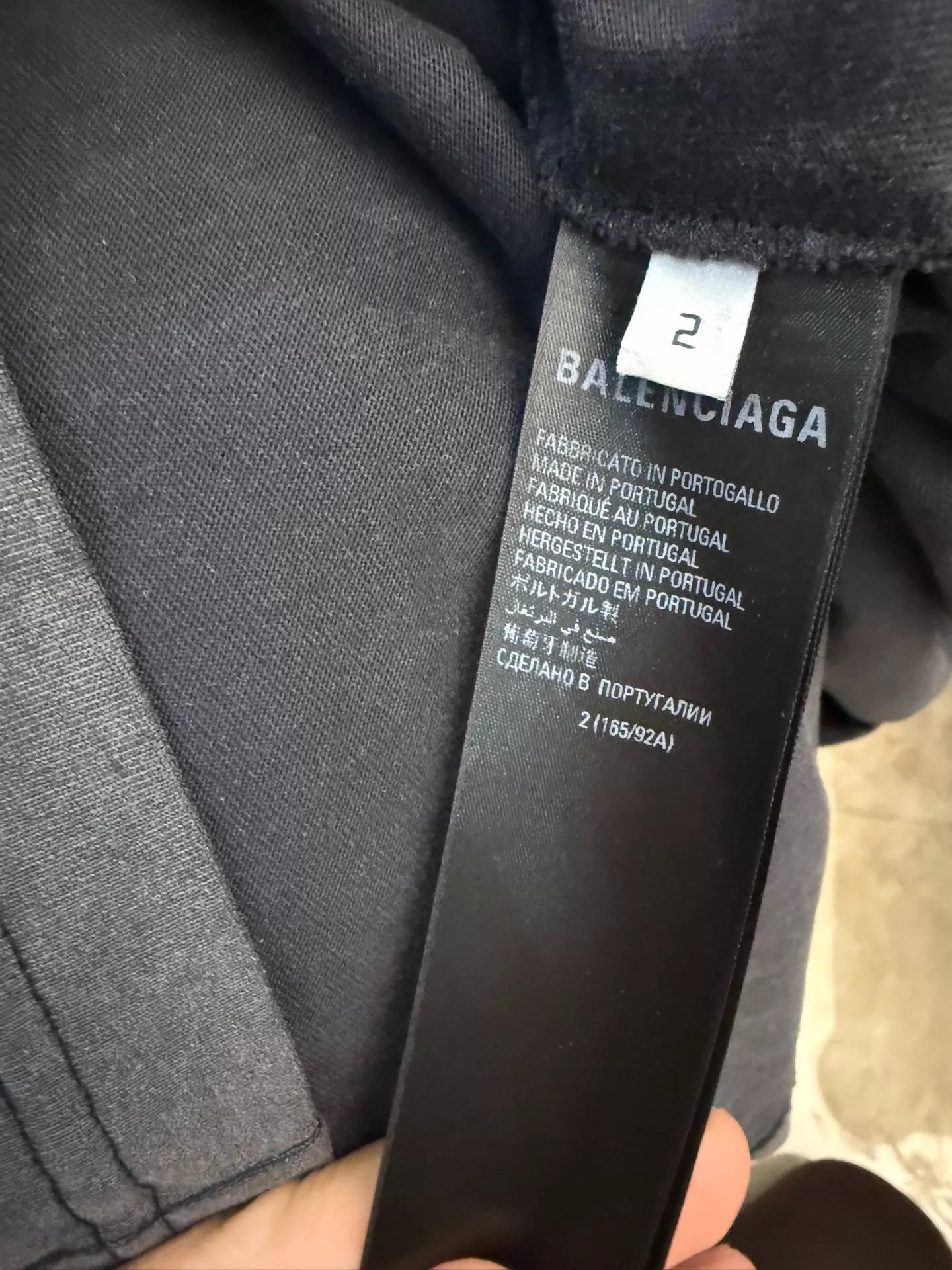 Balenciaga Balenciaga 2pc hoodie/jacket aged embroidered US2/EU50 gray Size US M / EU 48-50 / 2 - 6 Thumbnail