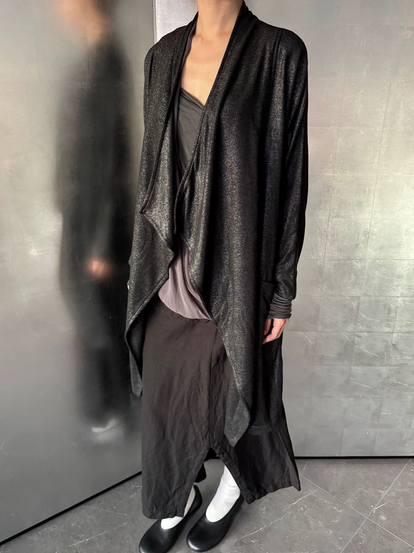 Vintage Vintage UK Brand Fine Glitter Long Cardigan S Size S / US 4 / IT 40 - 1 Thumbnail