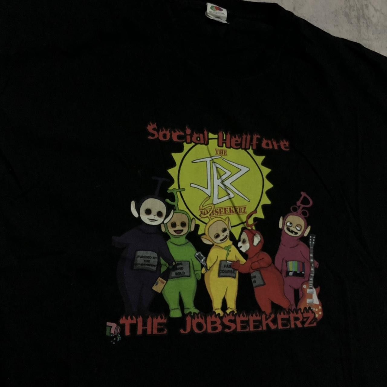 Fruit Of The Loom 2000s vintage black & red Teletubbies tshirt #y2kfashion Size US XL / EU 56 / 4 - 2 Thumbnail