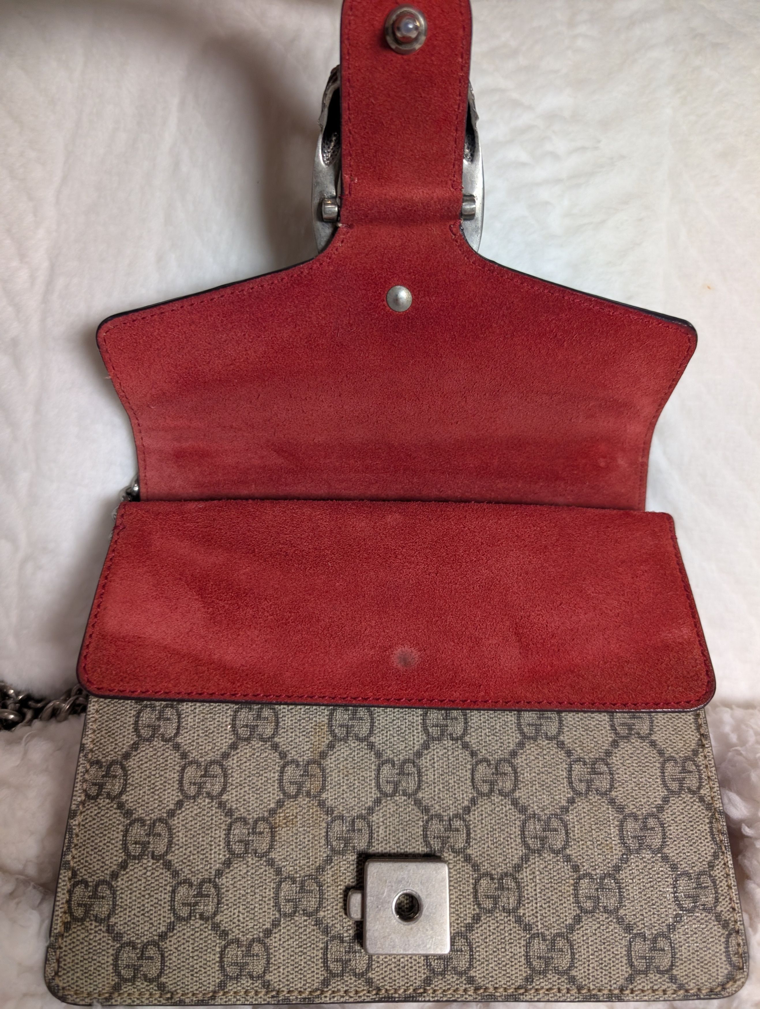 Gucci Gucci Beige Red GG Dionysus Size ONE SIZE - 12 Thumbnail