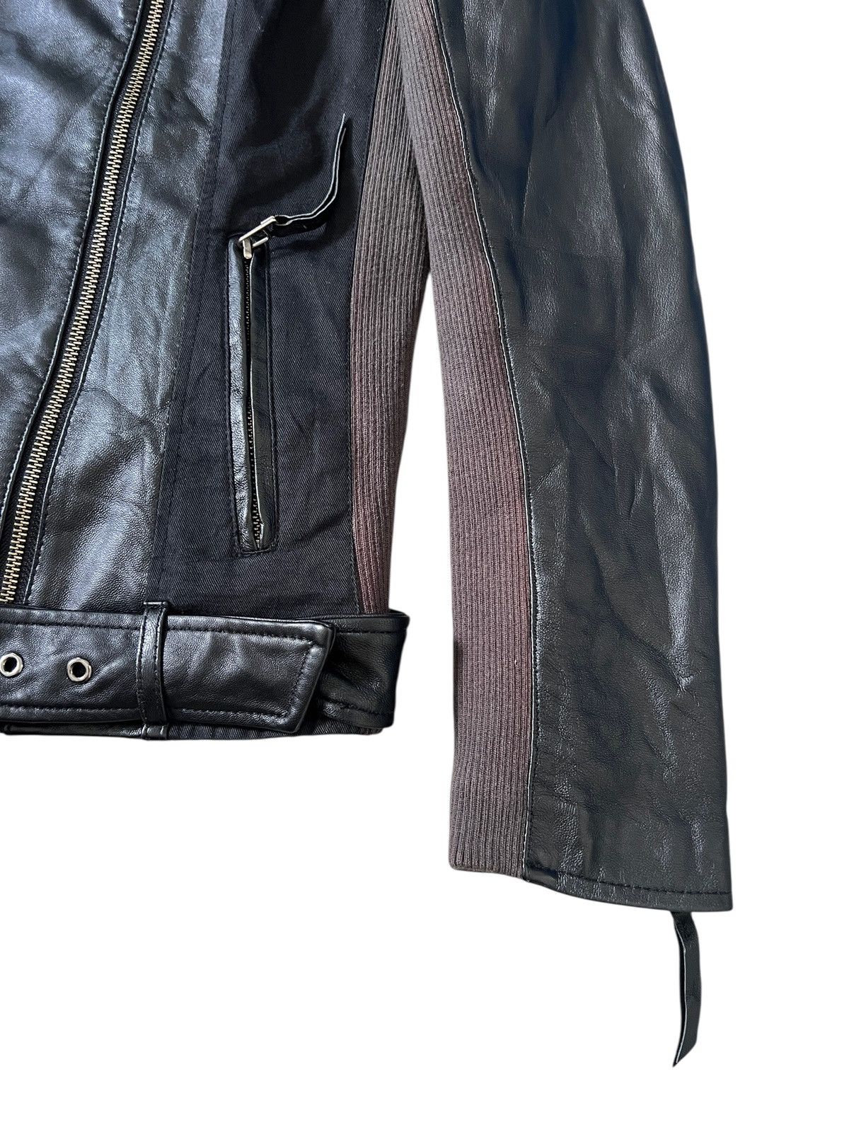5351 POUR LES HOMMES × Genuine Leather 5351 Pour Les Femmes Sheepskin Leather Riding Jacket Size S / US 4 / IT 40 - 4 Thumbnail