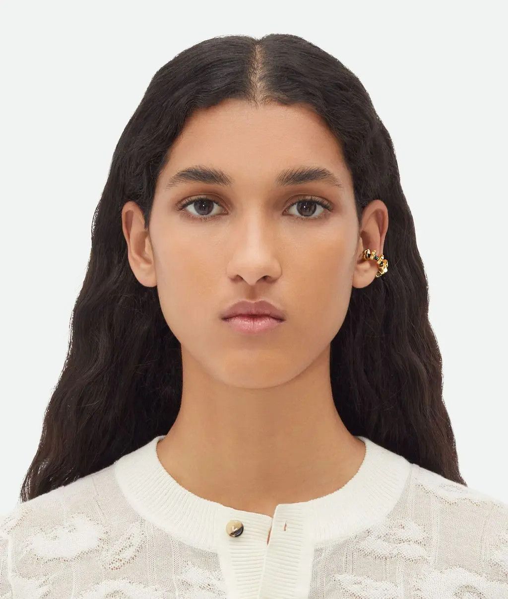 Bottega Veneta o1w1db10525 Size: OS / Puzzle Earcuff in Gold/Green Size ONE SIZE - 3 Thumbnail