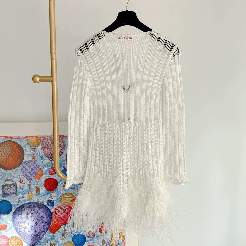 Valentino Valentino White openwork dress Size M / US 6-8 / IT 42-44 - 2 Thumbnail
