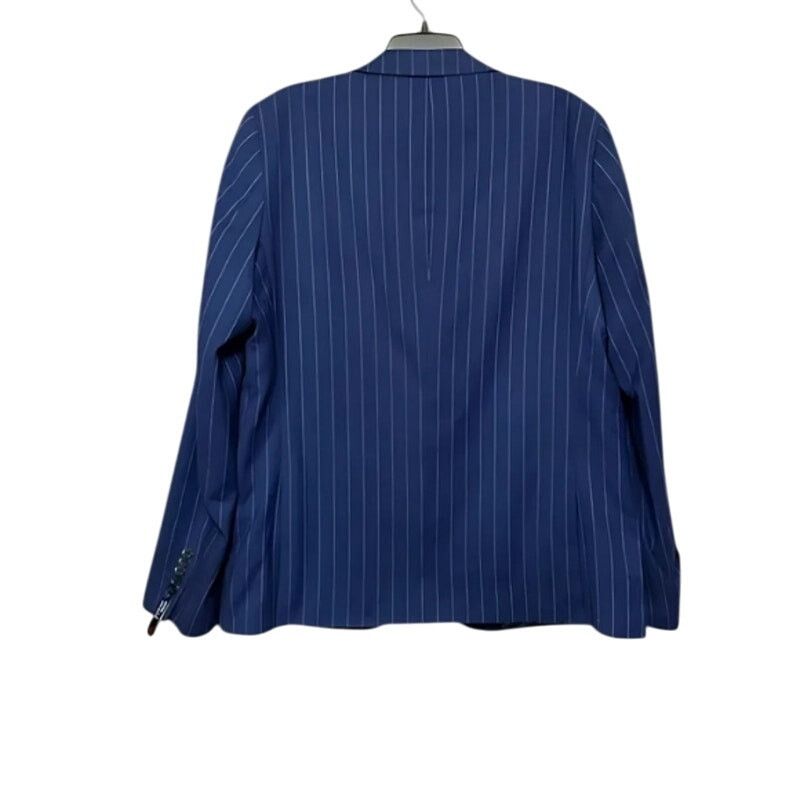 Other Soul Of London Stripe Two-Button Blazer Blue Men’s 46R NWOT Size 46R - 4 Thumbnail