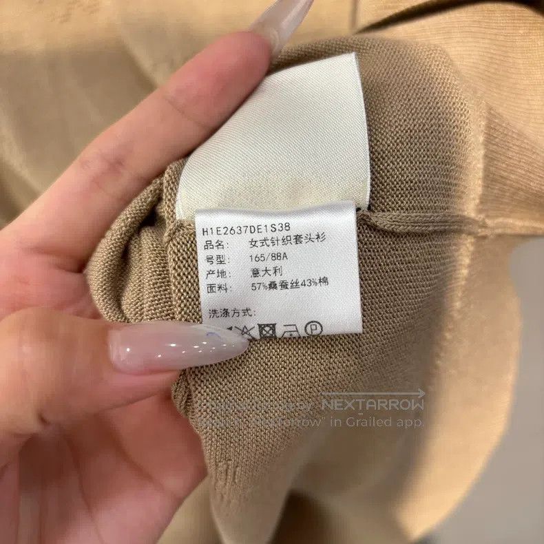 Hermes Hermes Woolen Fleece Thin Knit Top Size XS / US 0-2 / IT 36-38 - 5 Thumbnail