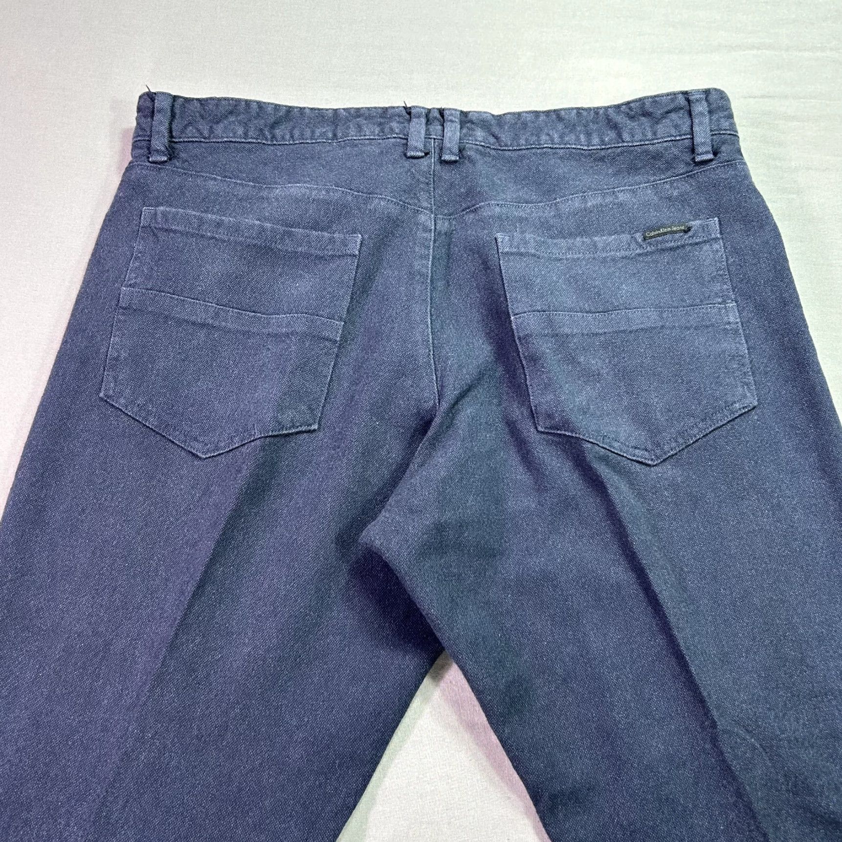 Calvin Klein Calvin Klein Jeans Mens 36x29 Blue Classic Straight Pants Casual Adult Size US 36 / EU 52 - 4 Thumbnail