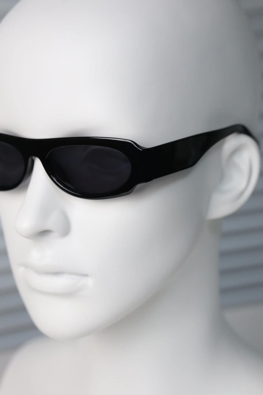 Japanese Brand Rare Vtg Y2k Avant Garde Square Black Sunglasses Unisex OS Size ONE SIZE - 6 Thumbnail
