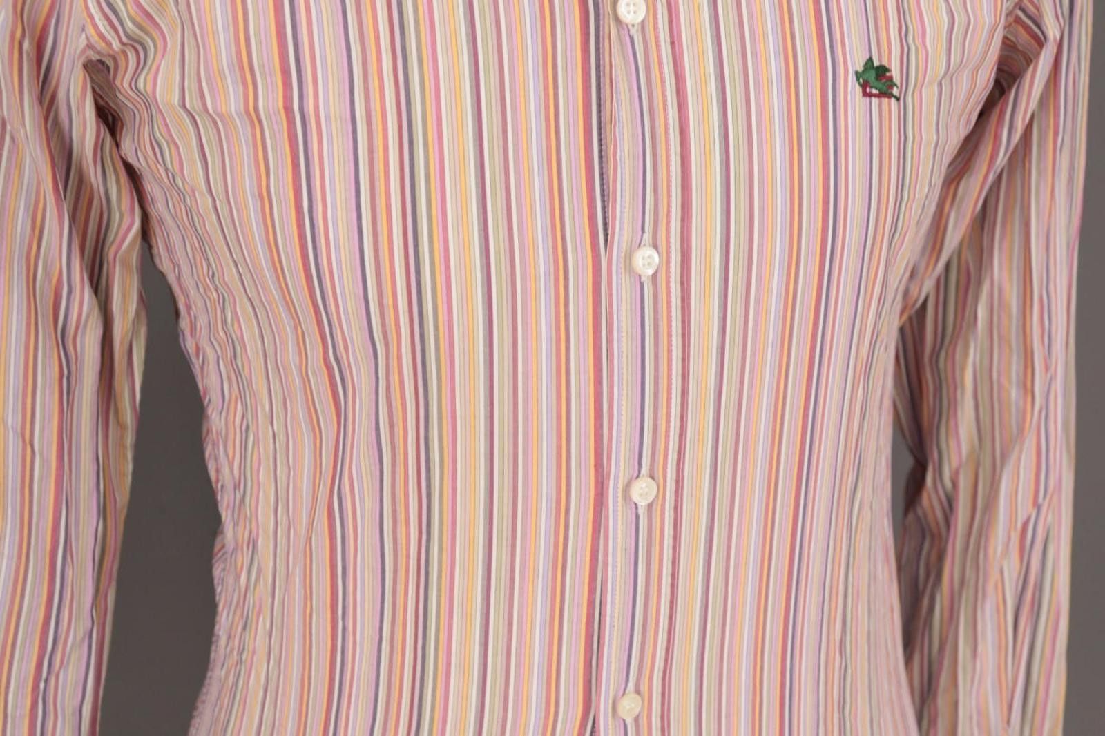 Etro Etro Multicolor Stripe Long Sleeve Button Down Shirt Size 39 Size US M / EU 48-50 / 2 - 5 Thumbnail