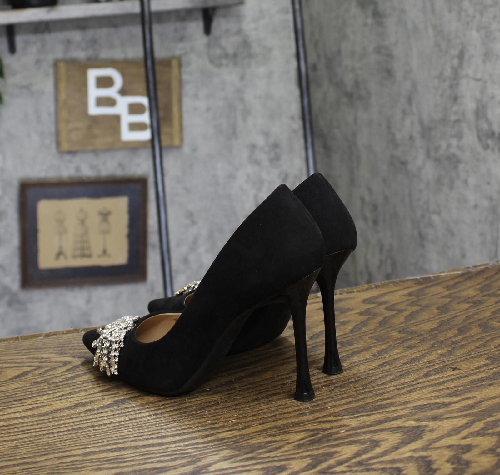 Other Inc International Concepts Heels Black Microsuede 6.5m Size US 6.5 / IT 36.5 - 2 Thumbnail