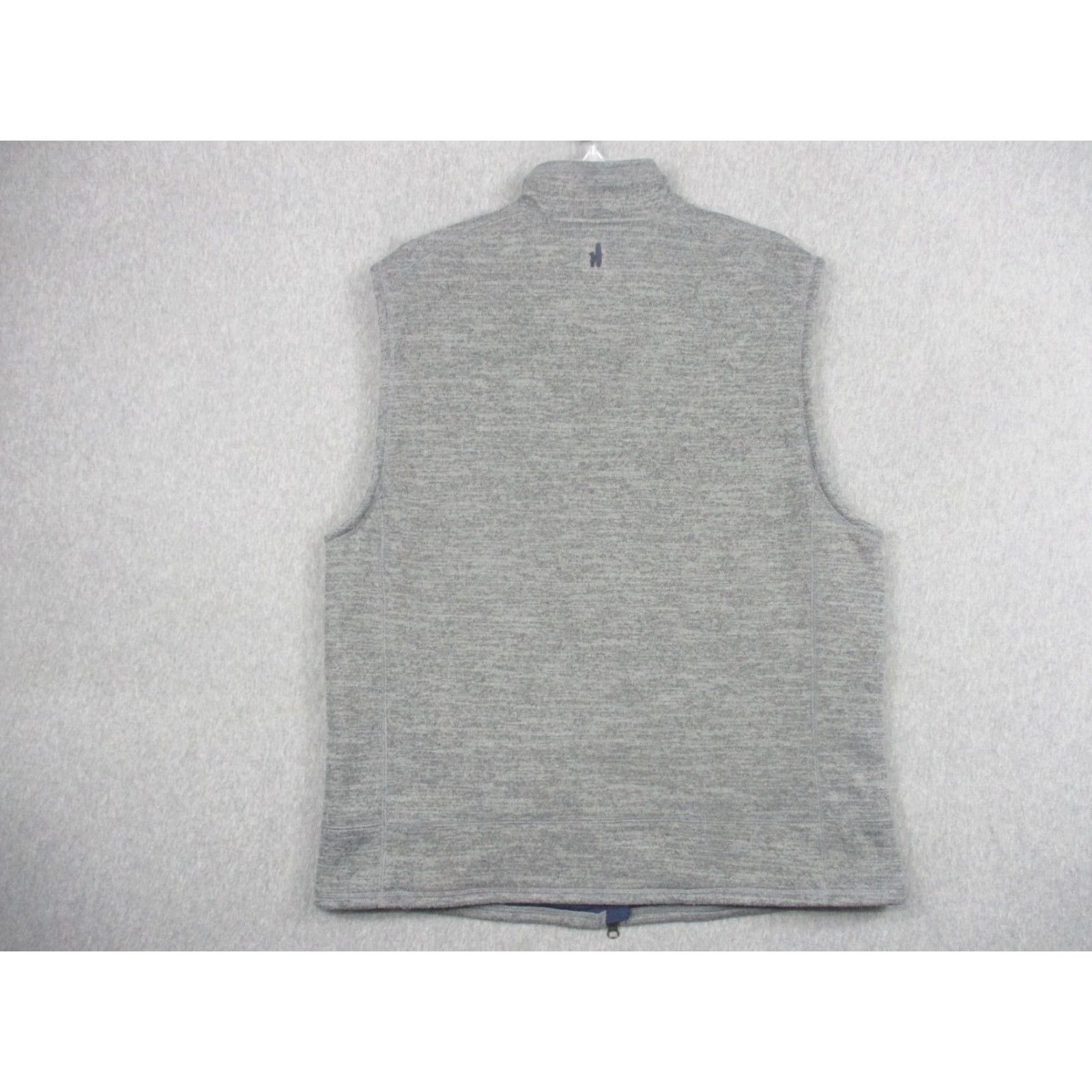 johnnie-O VINTAGE: No — (not vintage) Johnnie-O Vest Mens XL Gray Heather Full Zip Knit Lined Pockets Golf JMVT1100 Size US XL / EU 56 / 4 - 7 Thumbnail
