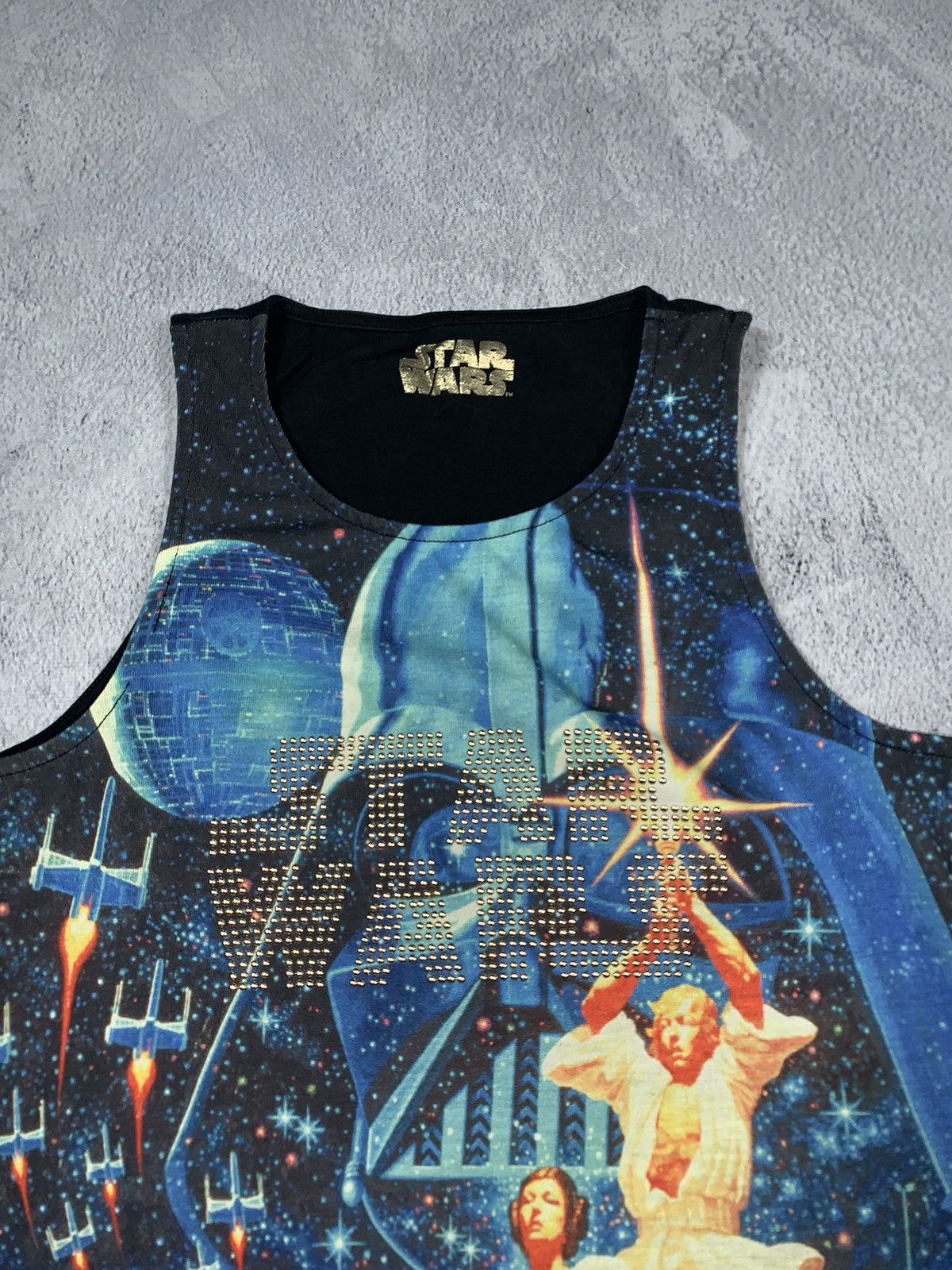 Vintage Vintage Y2K Star Wars rhinestones allover biglogo band tee Size M / US 6-8 / IT 42-44 - 2 Thumbnail