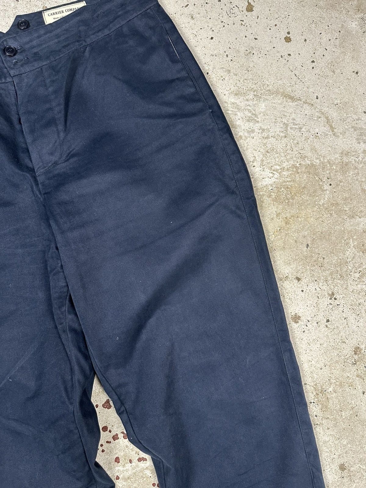 Le Laboureur Vintage Carrier Company Norfolk England Navy Workwear Pants Size US 38 / EU 54 - 6 Thumbnail