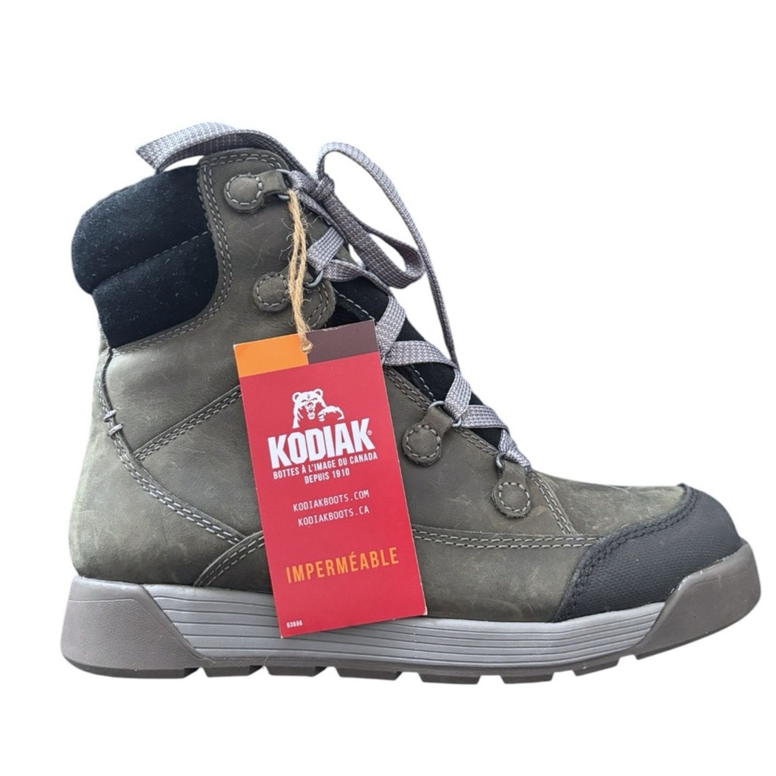 Kodak NWT! Kodiak Claresholm Women's Gray Winter Boots Size US 6 / IT 36 - 1 Thumbnail