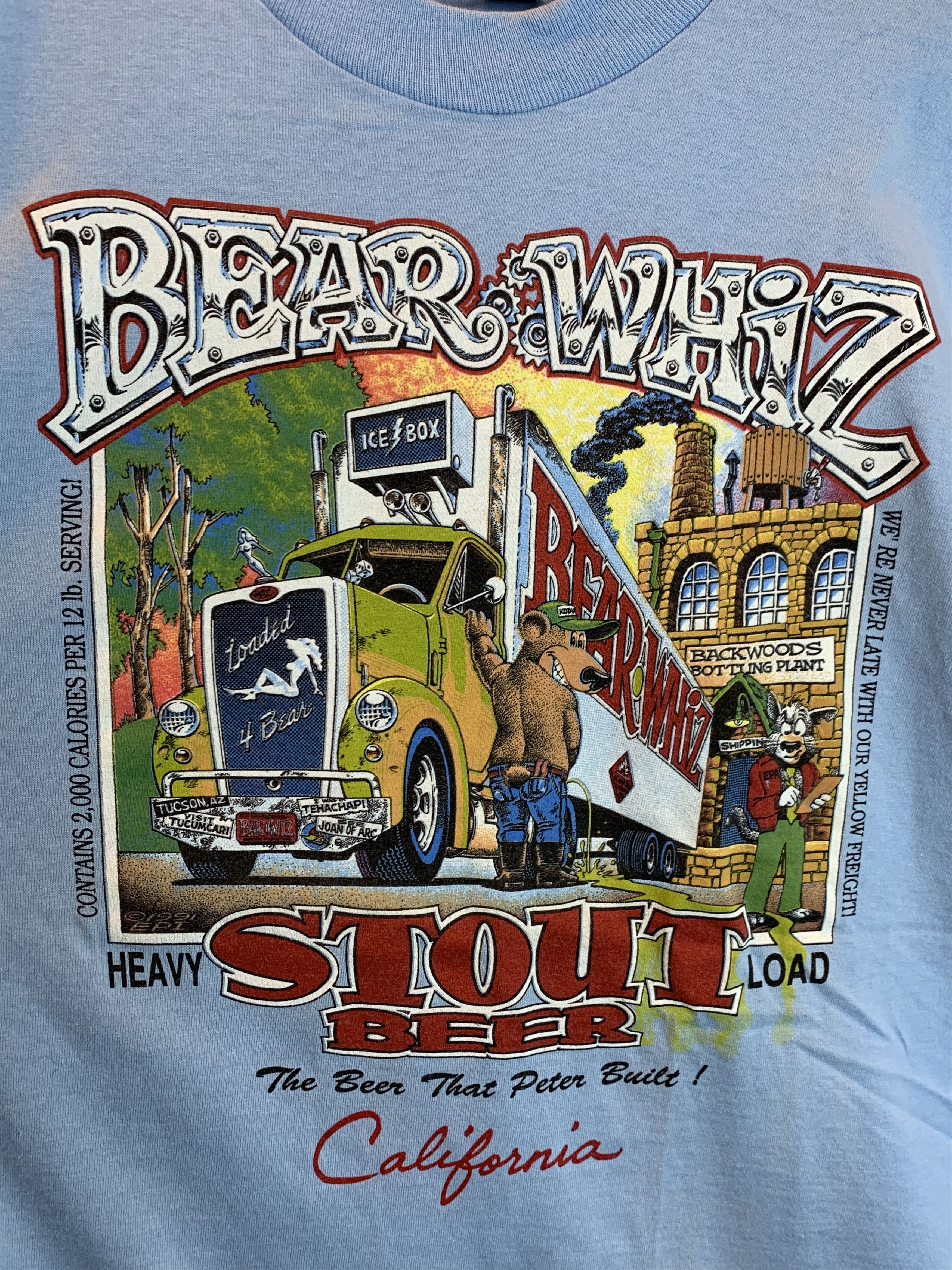 Vintage RARE Vintage 80’s Bear Whiz Stout Beer Single Stitch T-Shirt Size US XL / EU 56 / 4 - 2 Thumbnail