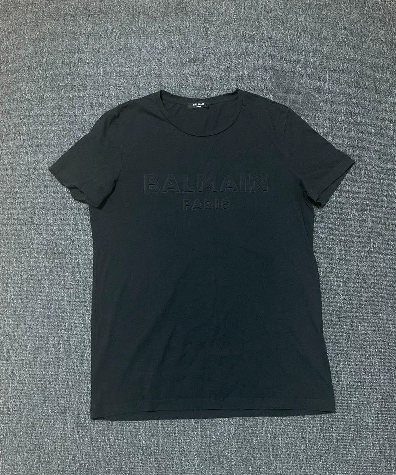 Balmain Balmain Paris Black Short Sleeve T-Shirt-yf Size US M / EU 48-50 / 2 - 1 Thumbnail
