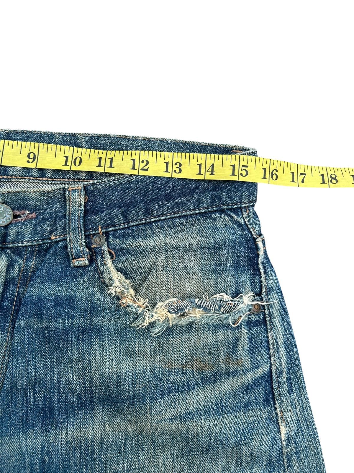 Kapital Thrashed Vintage Bobson Selvedge Denim Jeans Size US 31 - 17 Thumbnail