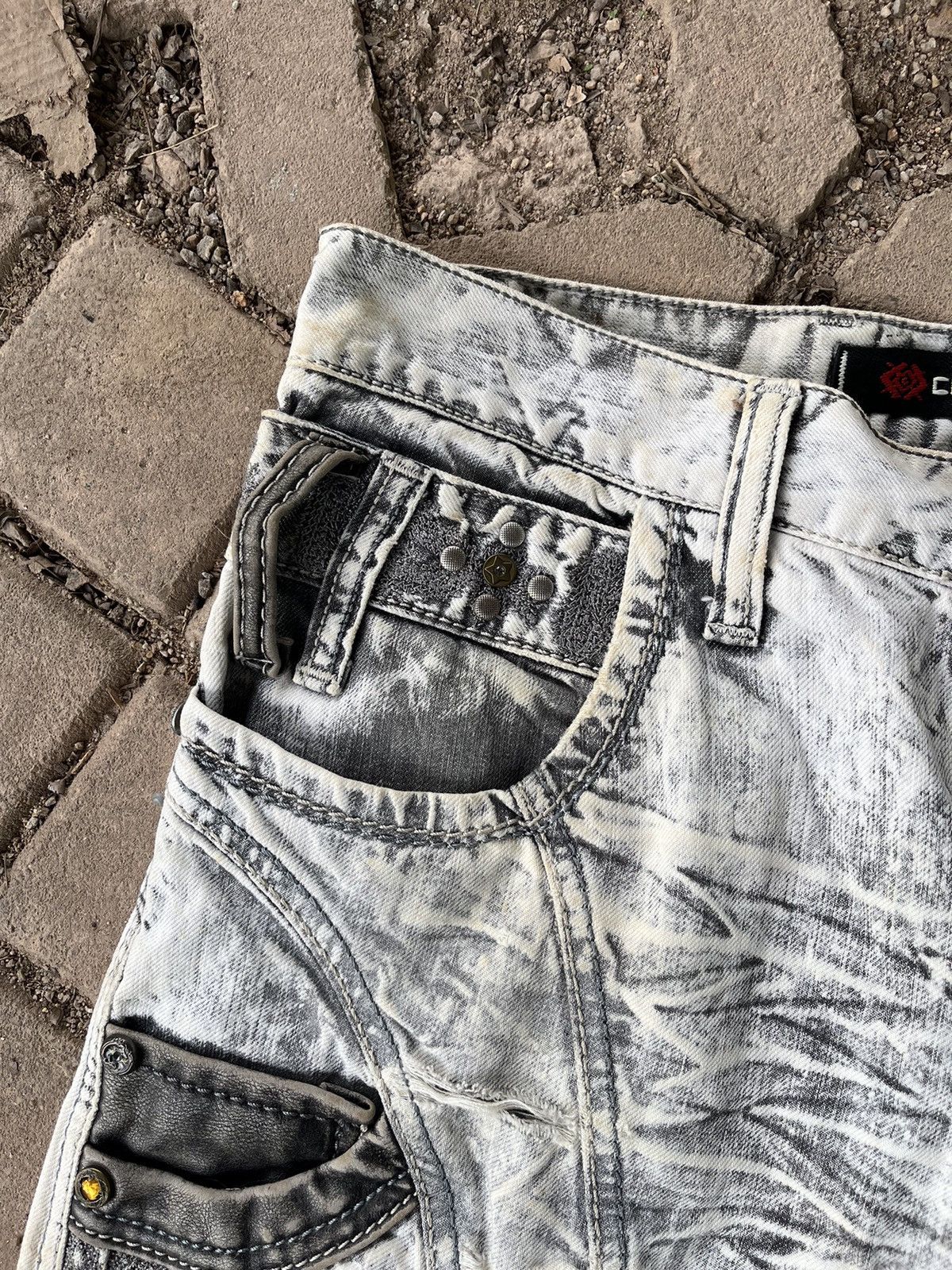 If Six Was Nine × Japanese Brand × Vintage Vintage Washed Studded Hysteric Inspired Denim Size US 31 - 7 Thumbnail