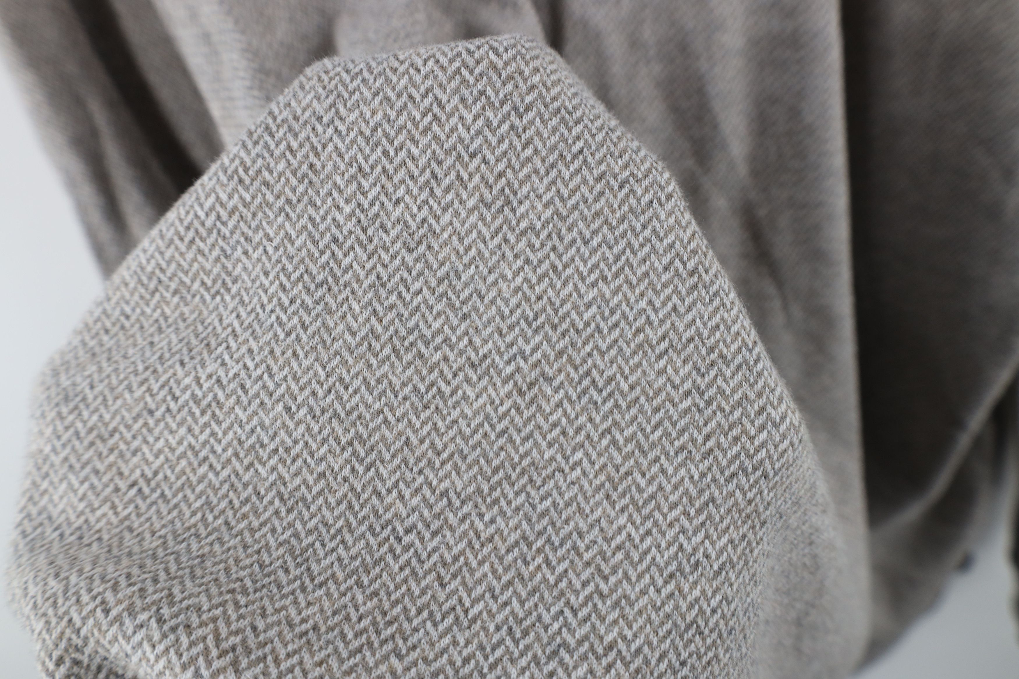 Ralph Lauren × Vintage Vintage 90s Chaps Ralph Lauren Herringbone Long Sleeve Polo Size US XL / EU 56 / 4 - 8 Thumbnail