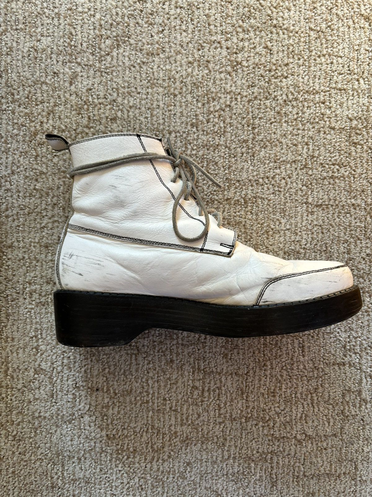 Enfants Riches Deprimes “CREEPER BOTTES EN CUIR (WITH TEXT)” Runway Boots Size US 11 / EU 44 - 10 Thumbnail
