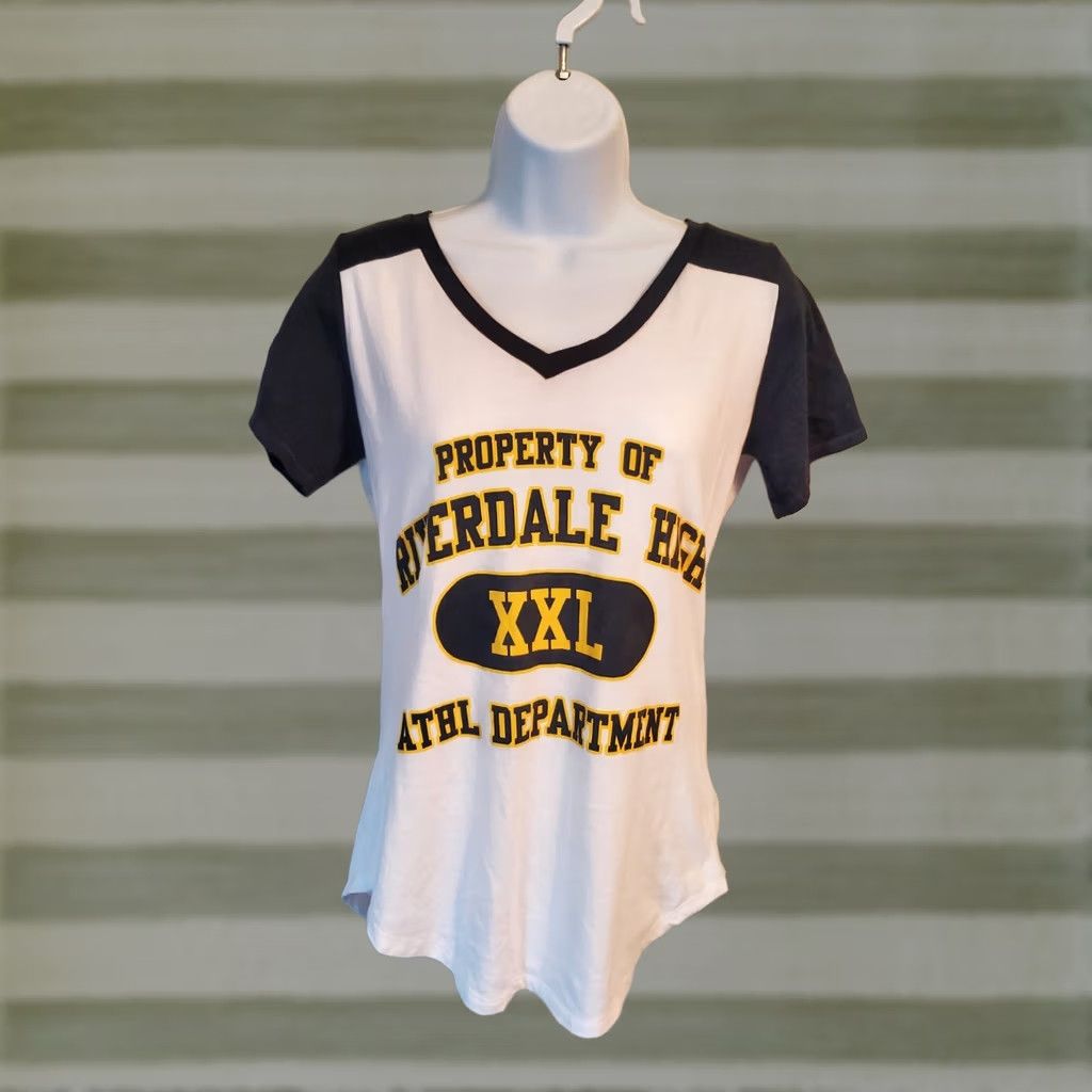 Ripple Junction Riverdale High School Womens Shirt Medium Ringer Size M / US 6-8 / IT 42-44 - 1 Thumbnail