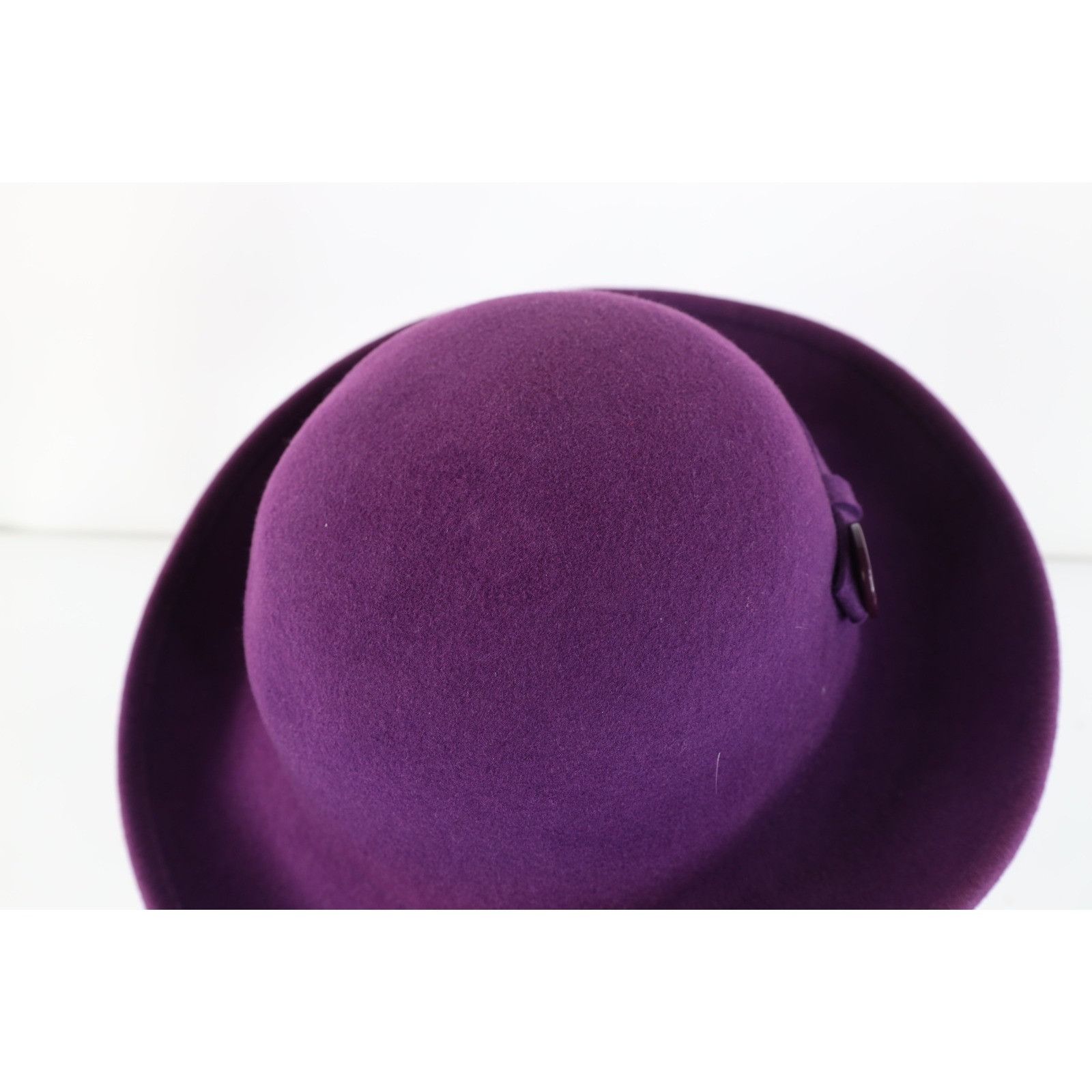 Vintage Vintage 90s Boho Chic Felt Wool Button Cloche Bowler Hat Size ONE SIZE - 6 Thumbnail