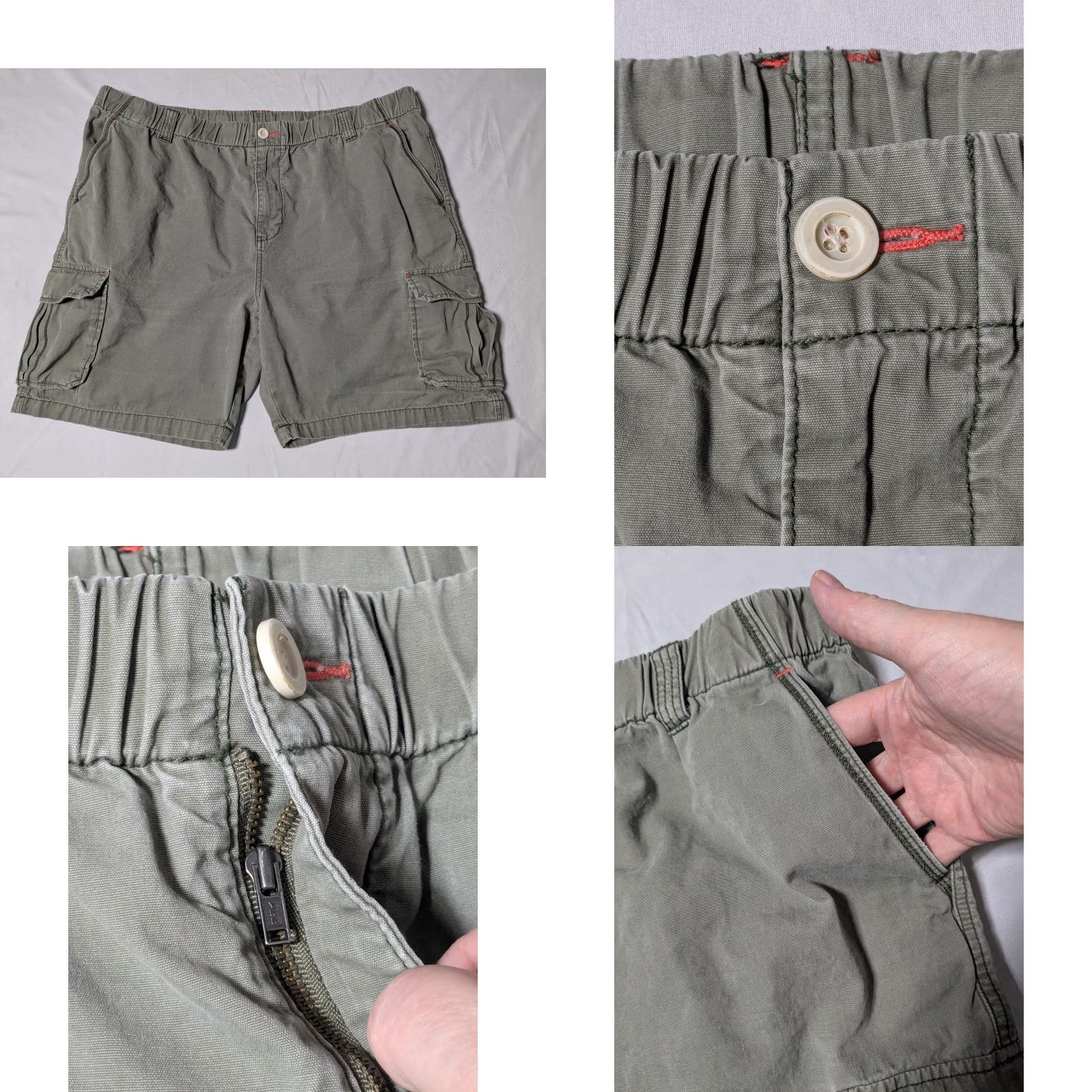 Tommy Bahama Tommy Bahama Relax Green Salt Water Fade 8" Cargo Shorts Men 2XL Size US 39 - 8 Thumbnail
